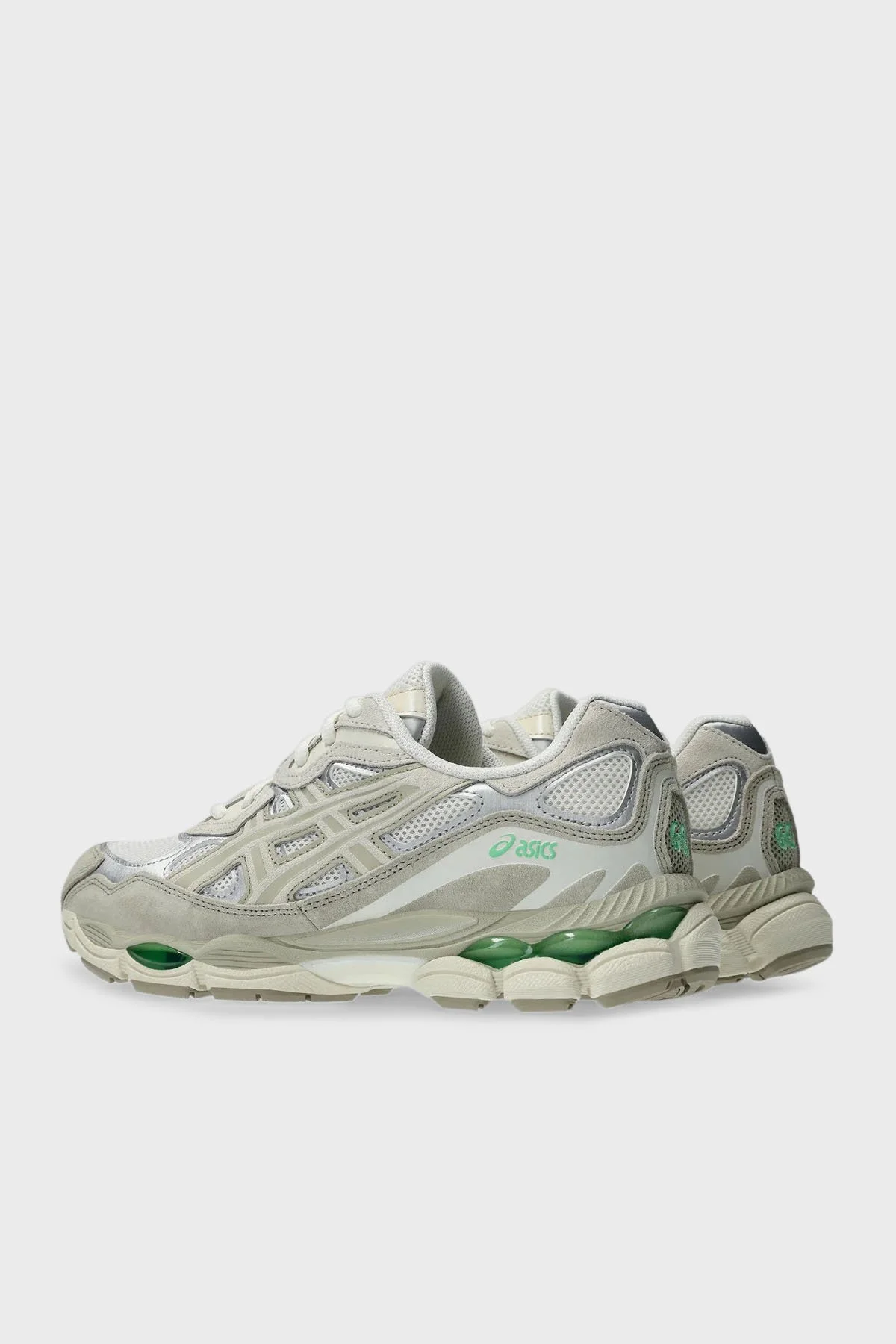 Asics Logolu Süet Detaylı Sneaker Unisex Ayakkabı 1203A383-112 KREM-GRİ - 5