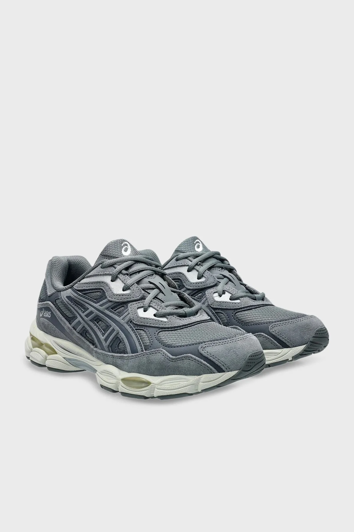 Asics Logolu Süet Detaylı Sneaker Unisex Ayakkabı 1203A739-020 GRİ-KOYU GRİ - 2