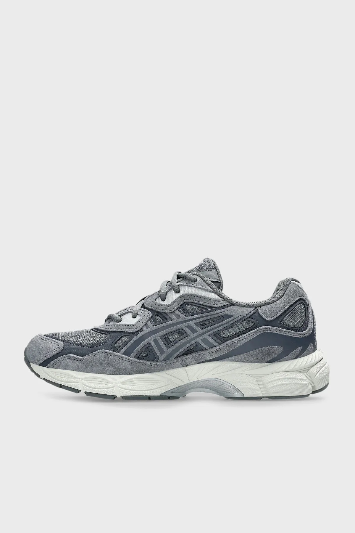 Asics Logolu Süet Detaylı Sneaker Unisex Ayakkabı 1203A739-020 GRİ-KOYU GRİ - 3