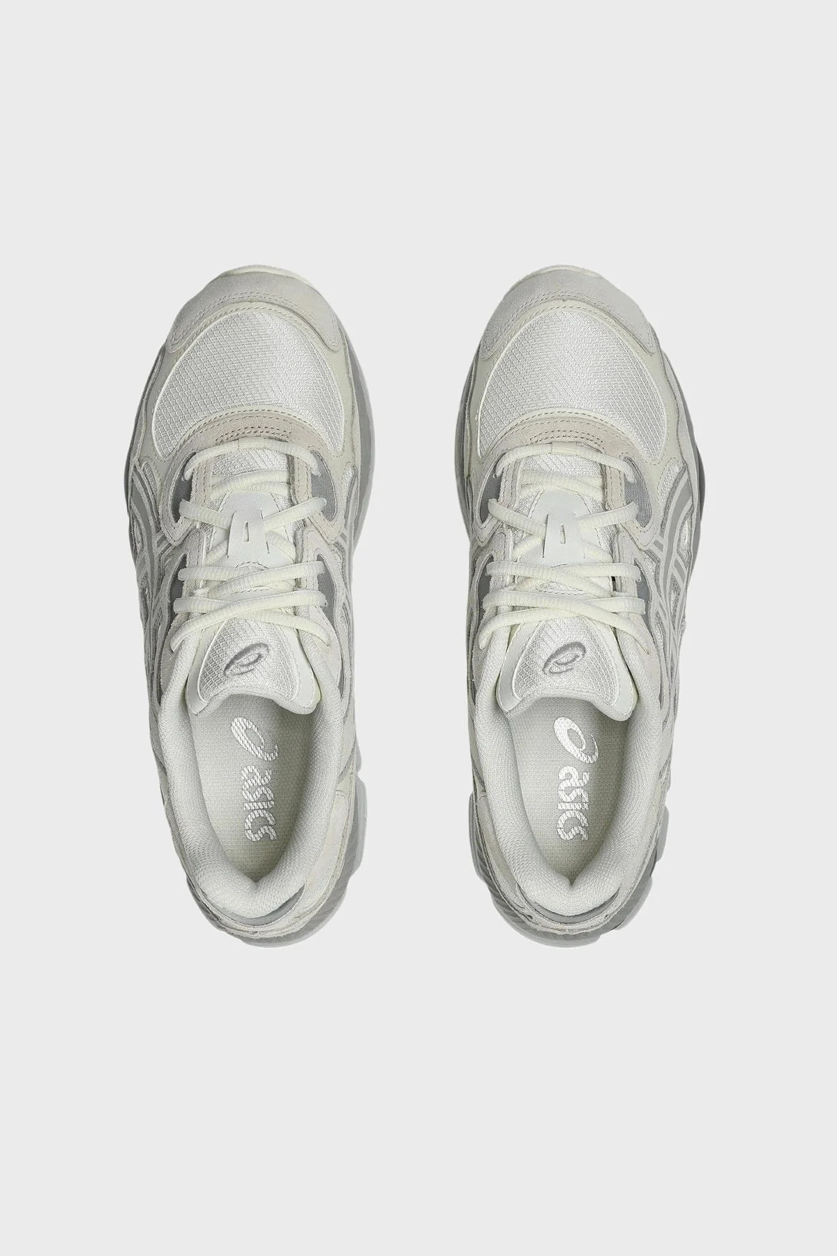 Asics Logolu Süet Detaylı Sneaker Unisex Ayakkabı 1203A739-100 Krem-Bej - 4