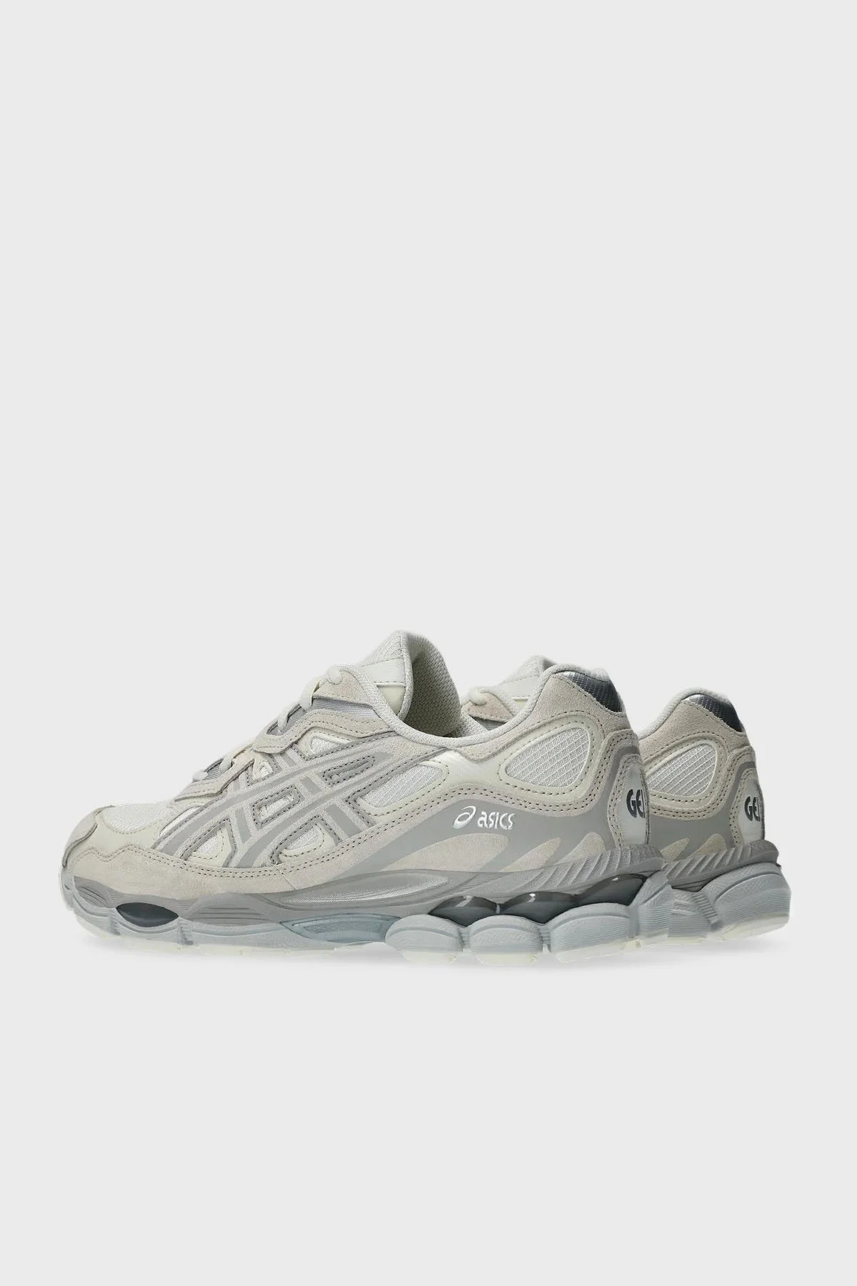 Asics Logolu Süet Detaylı Sneaker Unisex Ayakkabı 1203A739-100 Krem-Bej - 5