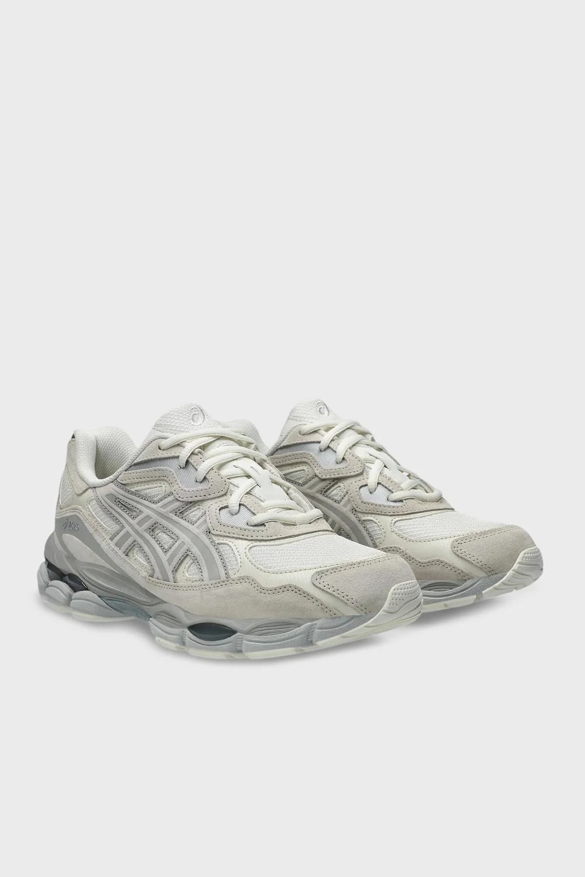 Asics Logolu Süet Detaylı Sneaker Unisex Ayakkabı 1203A739-100 Krem-Bej - 2