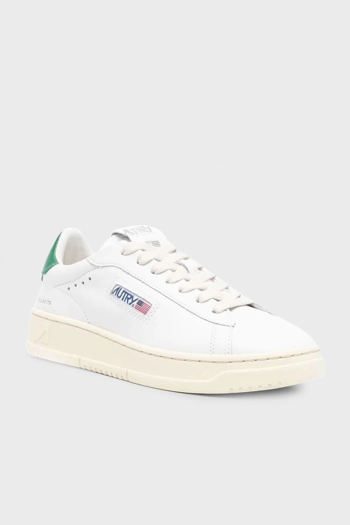 Autry Dallas Hakiki Deri Sneaker Bayan Ayakkabı ADLW-NW02 BEYAZ-YEŞİL - 3