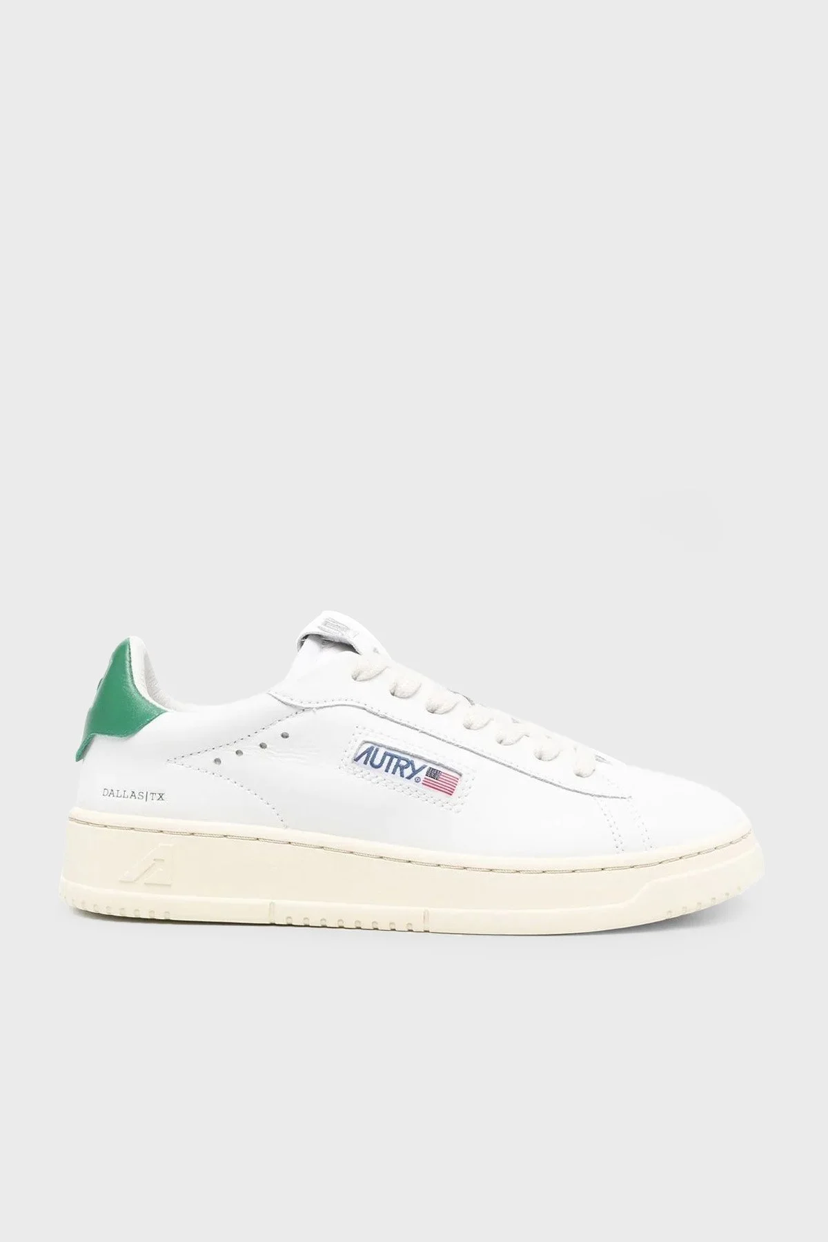 Autry Dallas Hakiki Deri Sneaker Kadın Ayakkabı ADLW-NW02 BEYAZ-YEŞİL - 1