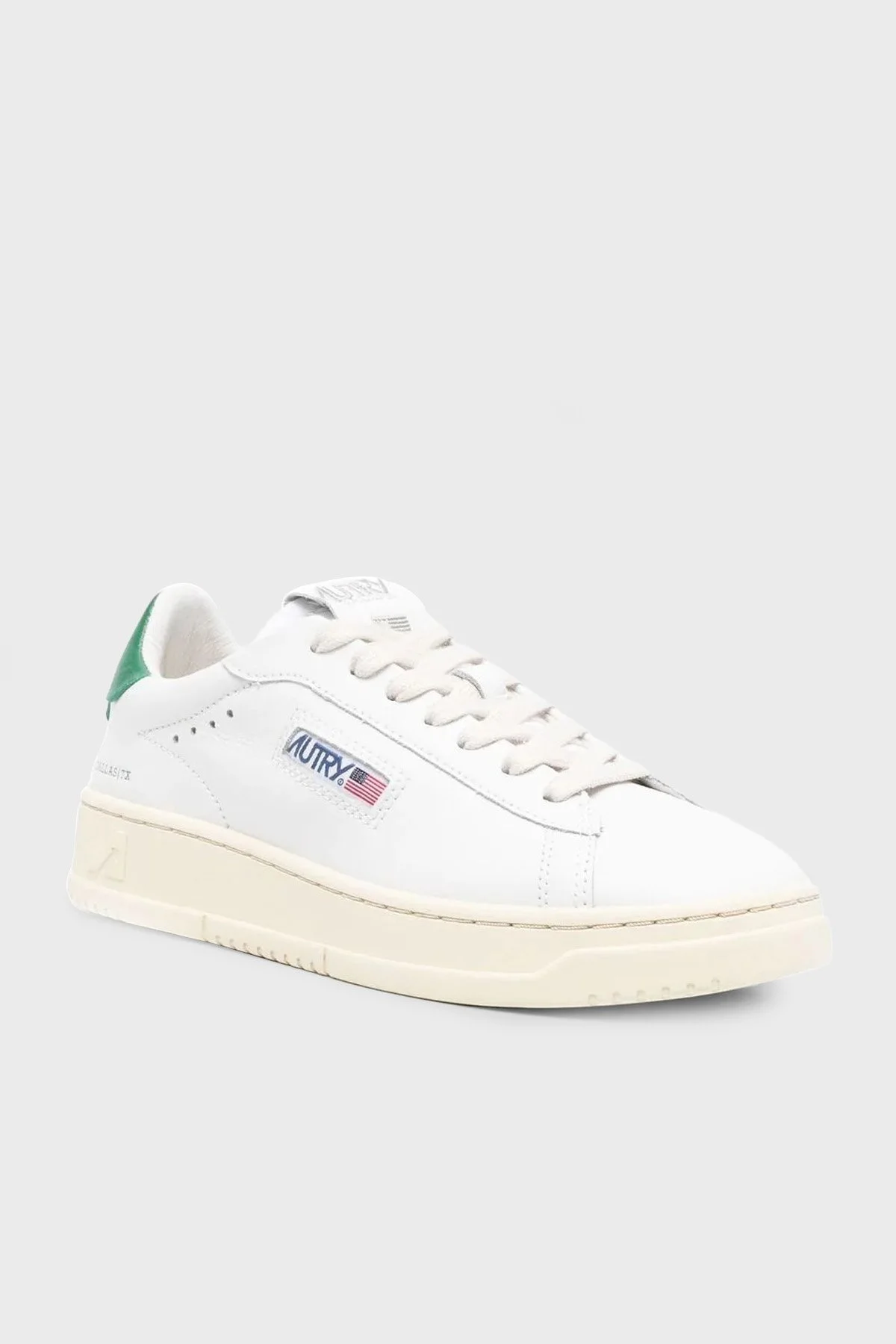 Autry Dallas Hakiki Deri Sneaker Kadın Ayakkabı ADLW-NW02 BEYAZ-YEŞİL - 3