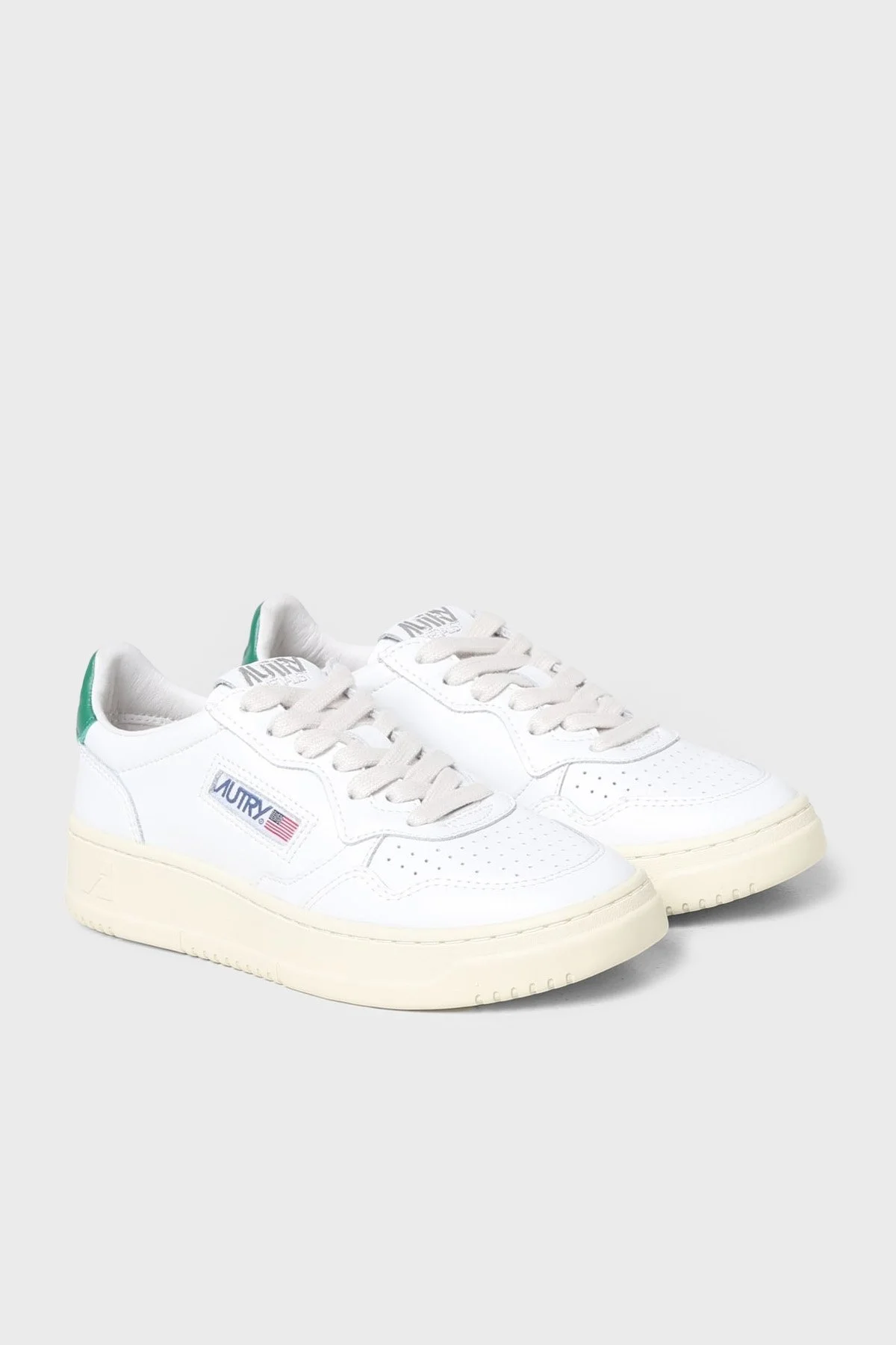 Autry Medalist Hakiki Deri Sneaker Bayan Ayakkabı AULW-LL20 BEYAZ-YEŞİL - 6