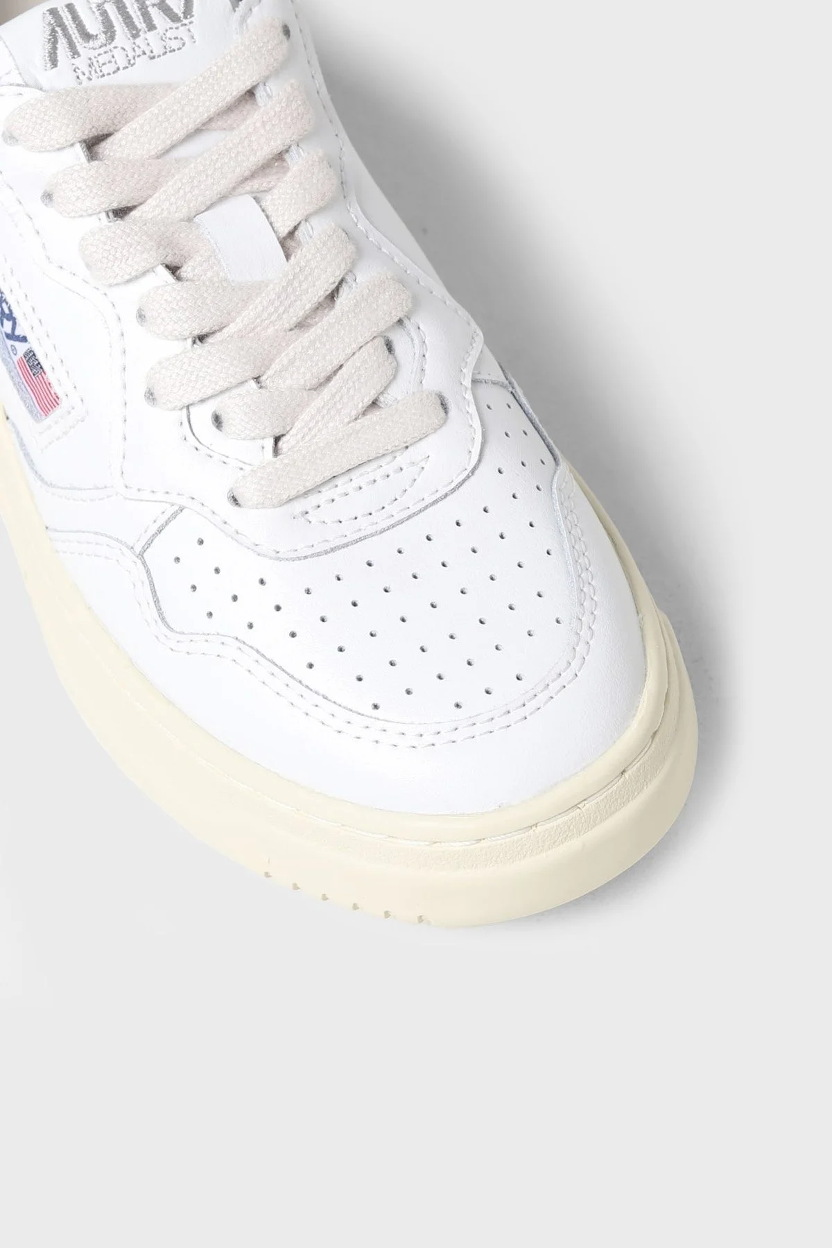 Autry Medalist Hakiki Deri Sneaker Bayan Ayakkabı AULW-LL20 BEYAZ-YEŞİL - 8