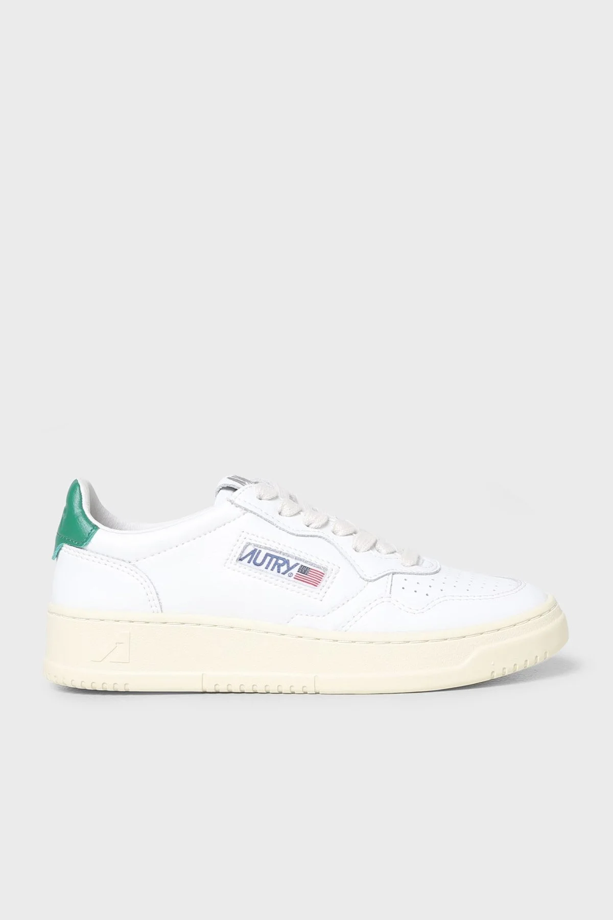 Autry Medalist Hakiki Deri Sneaker Kadın Ayakkabı AULW-LL20 BEYAZ-YEŞİL - 1