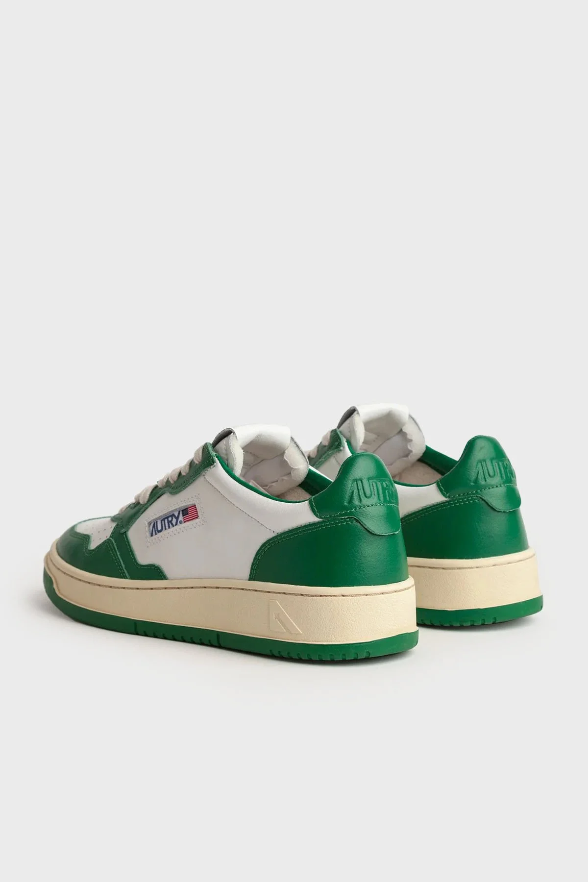 Autry Medalist Hakiki Deri Sneaker Kadın Ayakkabı AULW-WB03 BEYAZ-YEŞİL - 3