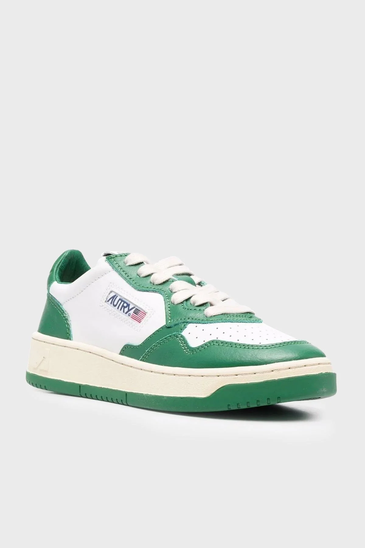 Autry Medalist Hakiki Deri Sneaker Kadın Ayakkabı AULW-WB03 BEYAZ-YEŞİL - 6