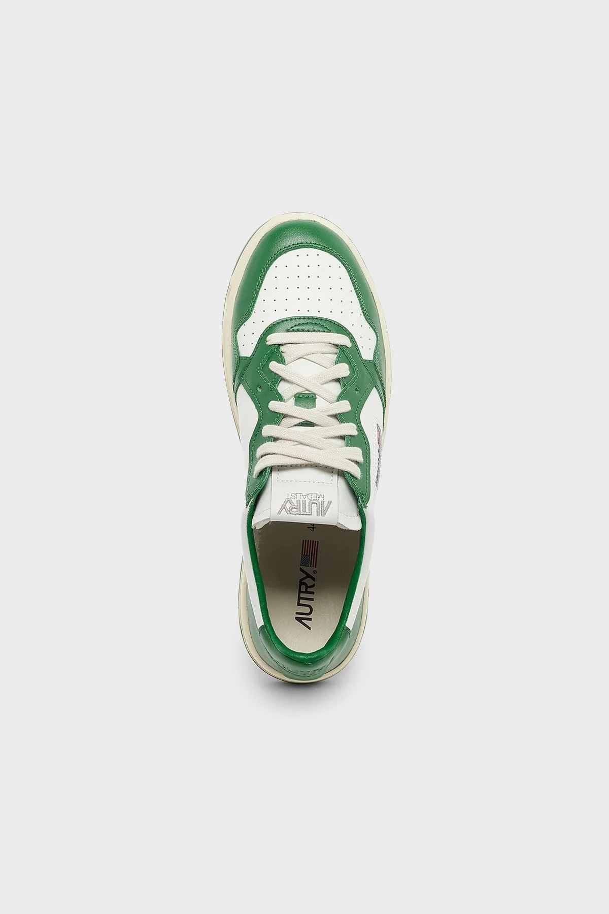 Autry Medalist Hakiki Deri Sneaker Erkek Ayakkabı AULM-WB03 BEYAZ-YEŞİL - 3