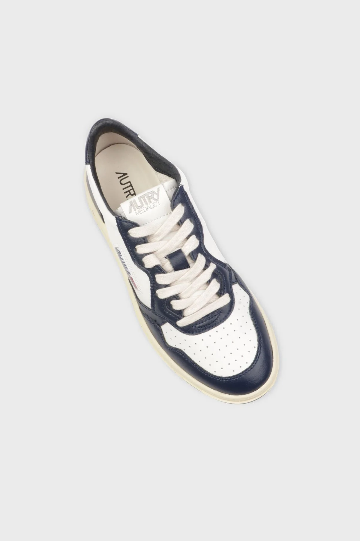 Autry Medalist Hakiki Deri Sneaker Erkek Ayakkabı AULM-WB04 BEYAZ-LACİVERT - 4