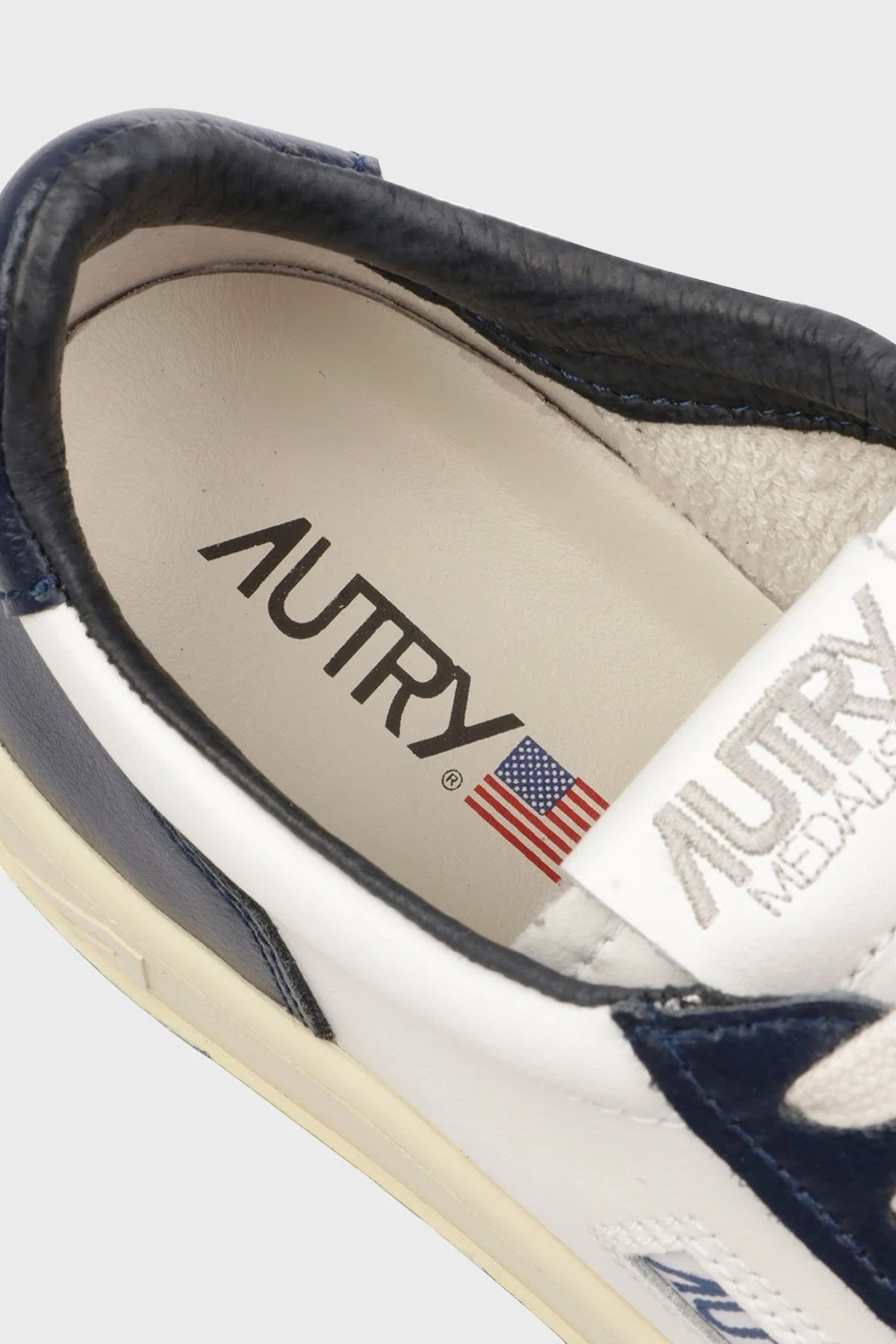 Autry Medalist Hakiki Deri Sneaker Erkek Ayakkabı AULM-WB04 BEYAZ-LACİVERT - 6