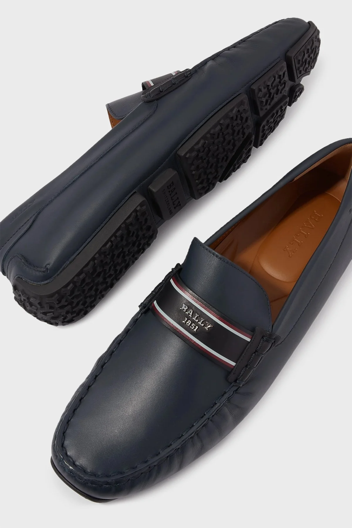 Bally Hakiki Deri Loafer Erkek Ayakkabı PABYL I528 LACİVERT - 10