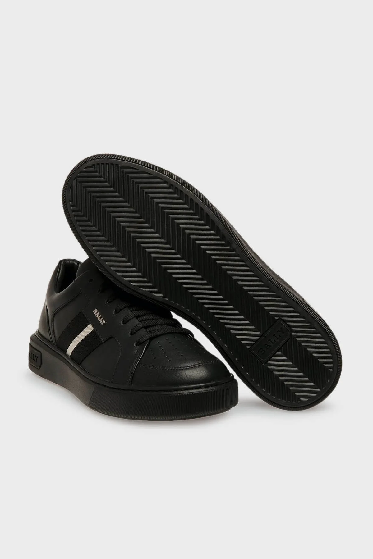 Bally Hakiki Deri Sneaker Erkek Ayakkabı MOONY F000 SİYAH - 3
