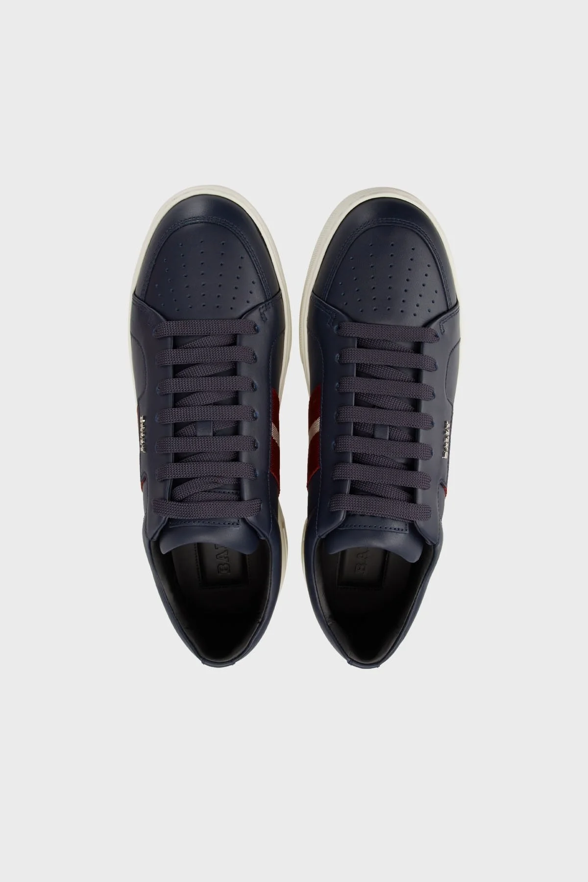 Bally Hakiki Deri Sneaker Erkek Ayakkabı MOONY F029 LACİVERT - 10