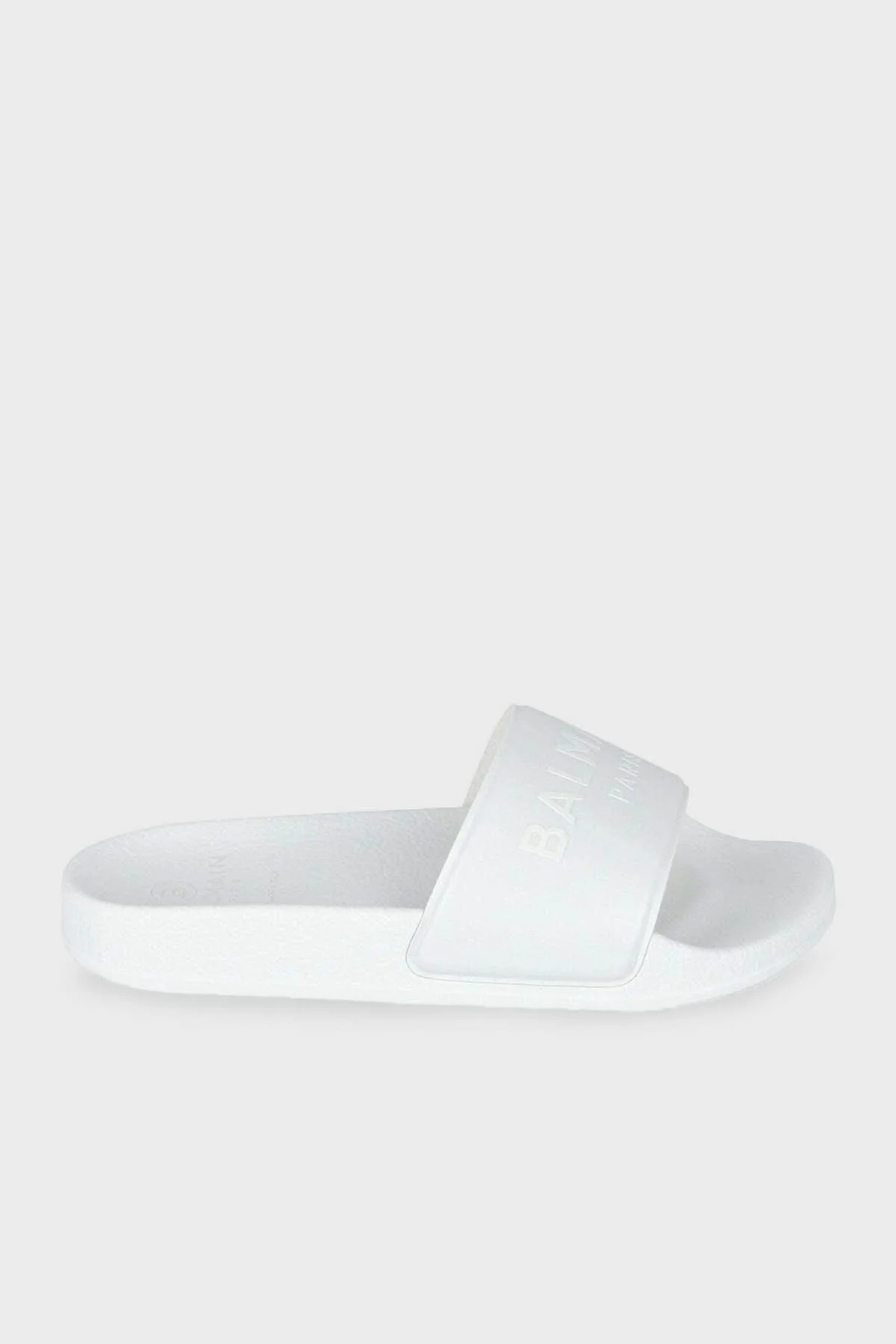 Balmain Logolu Düz Çocuk Terlik 6M0746 MX380 100 BEYAZ - 1