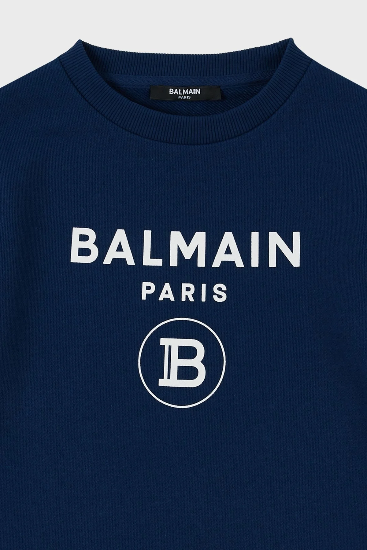 Balmain Pamuklu Bisiklet Yaka Çocuk Sweat 6M4760 MX270 621 SAKS - 3