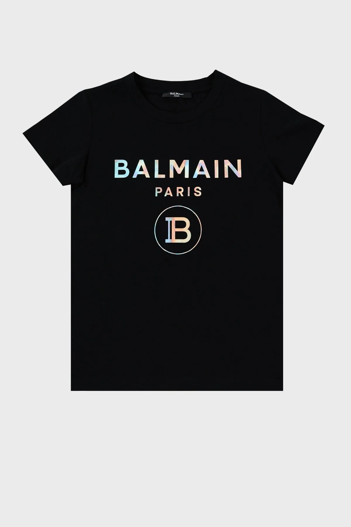 Balmain Pamuklu Bisiklet Yaka Çocuk T Shirt 6M8021 MX030 930MC SİYAH - 4