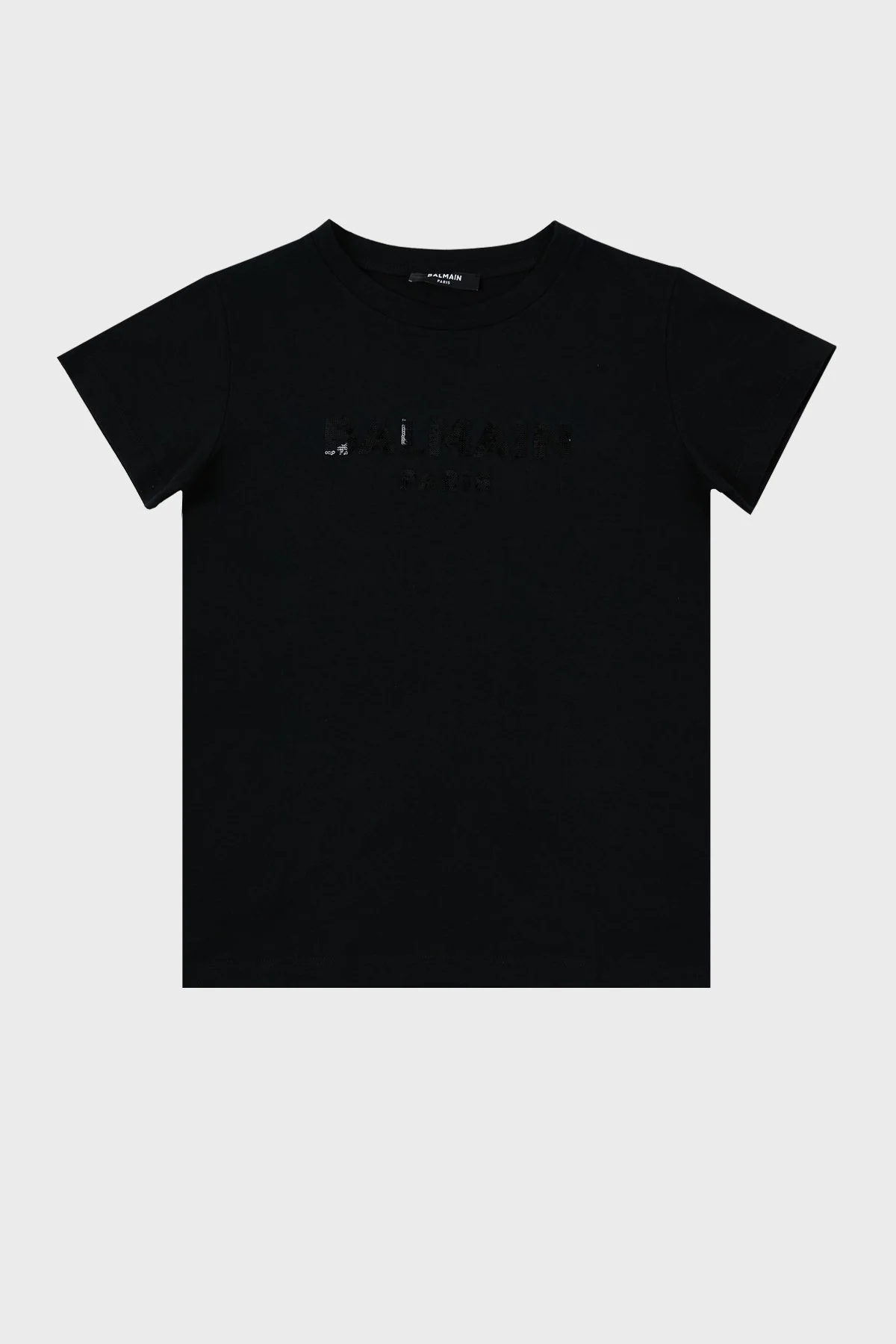 Balmain Pamuklu Bisiklet Yaka Çocuk T Shirt 6M8071 MA030 930 SİYAH - 5