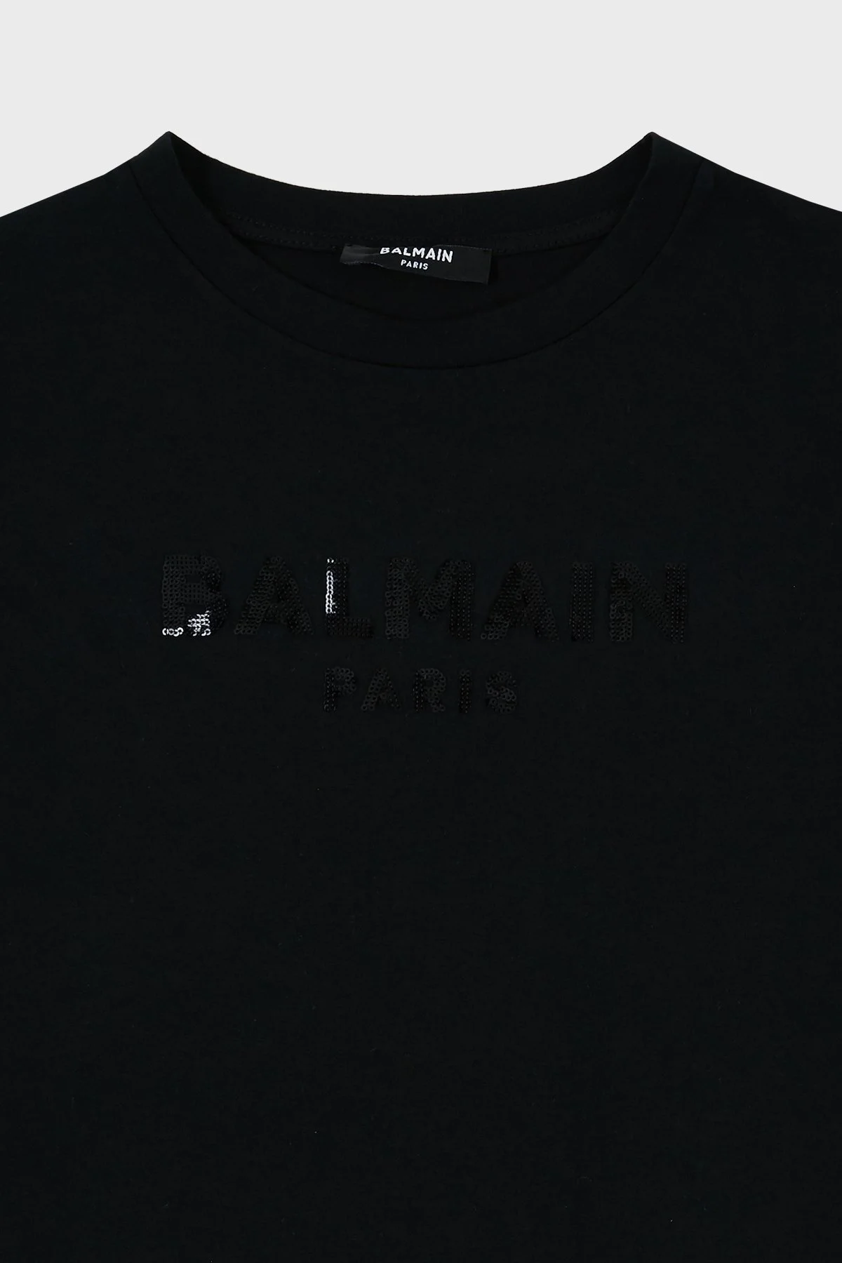 Balmain Pamuklu Bisiklet Yaka Çocuk T Shirt 6M8071 MA030 930 SİYAH - 6