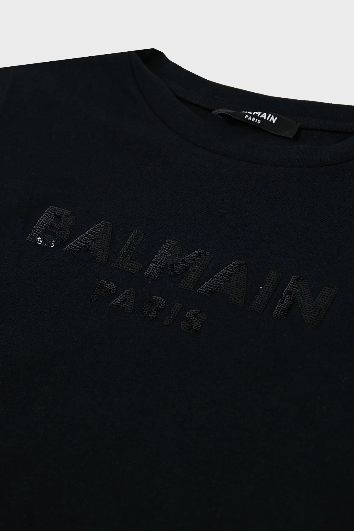 Balmain Pamuklu Bisiklet Yaka Çocuk T Shirt 6M8071 MA030 930 SİYAH - 8