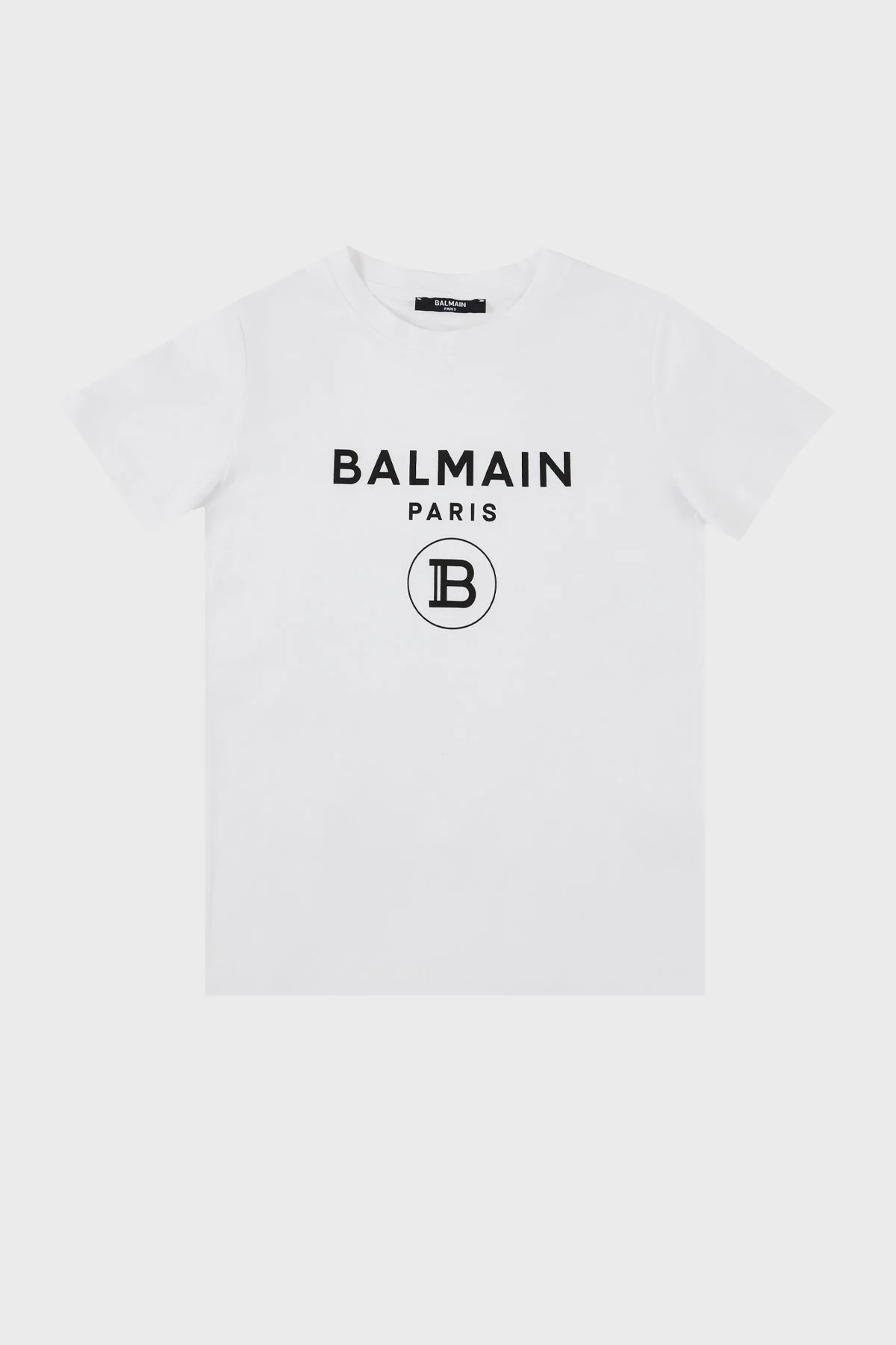 Balmain Pamuklu Bisiklet Yaka Çocuk T Shirt 6M8701 MX030 100NE BEYAZ - 1