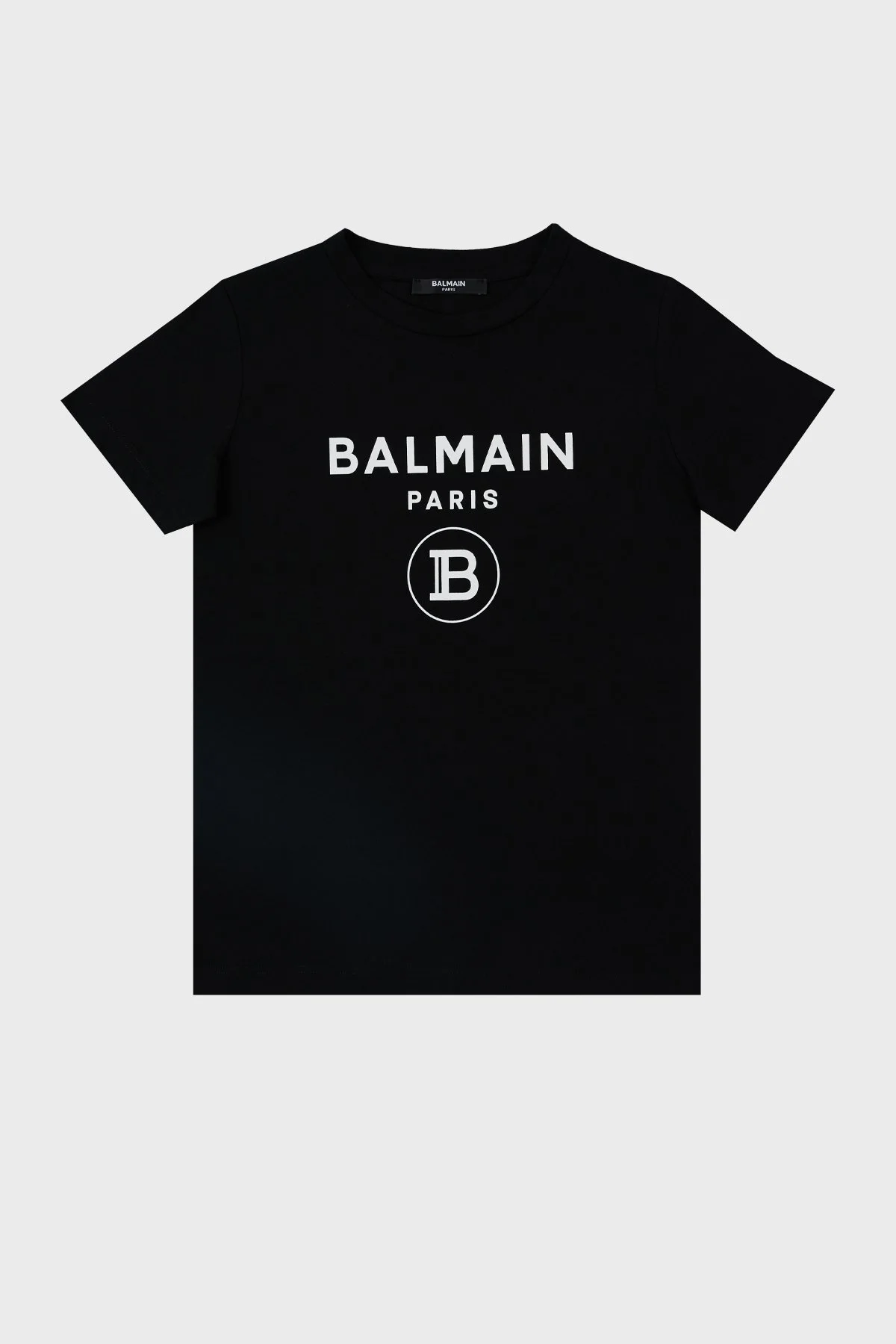 Balmain Pamuklu Bisiklet Yaka Çocuk T Shirt 6M8701 MX030 930BC SİYAH - 1