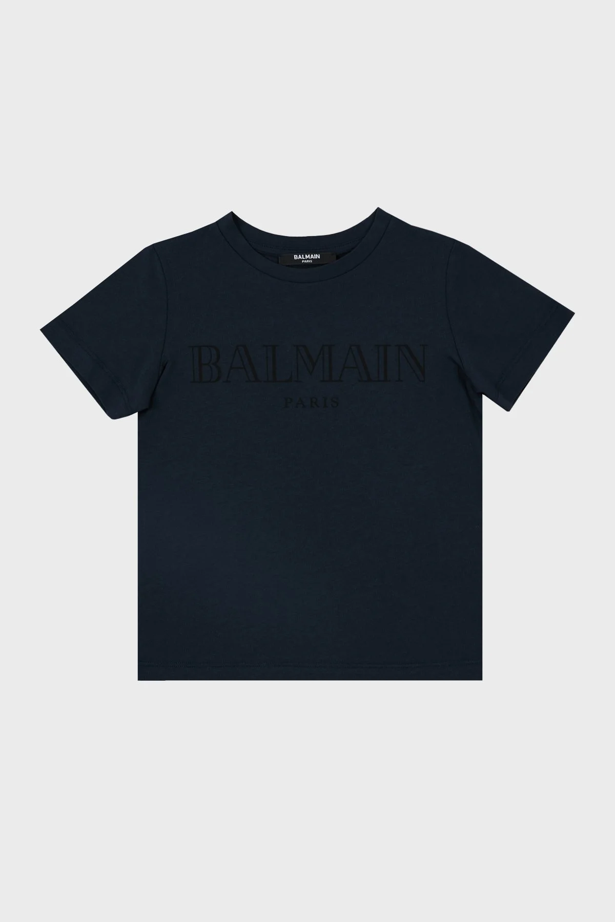 Balmain Pamuklu Bisiklet Yaka Çocuk T Shirt 6M8721 MX030 621 LACİVERT - 4