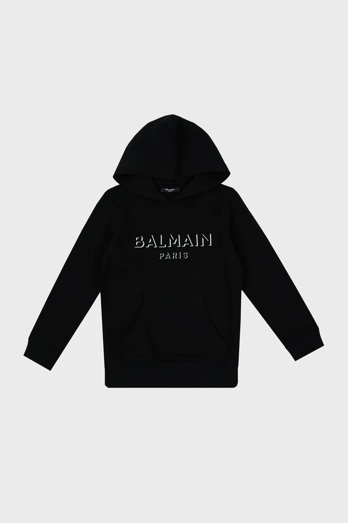 Balmain Pamuklu Kapüşonlu Çocuk Sweat 6O4580 OX370 930 SİYAH - 4