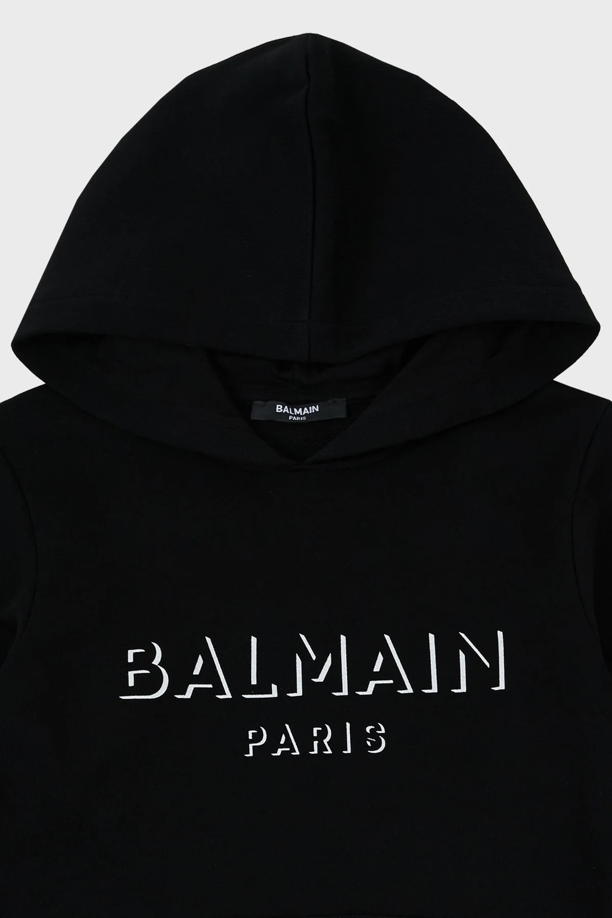 Balmain Pamuklu Kapüşonlu Çocuk Sweat 6O4580 OX370 930 SİYAH - 6