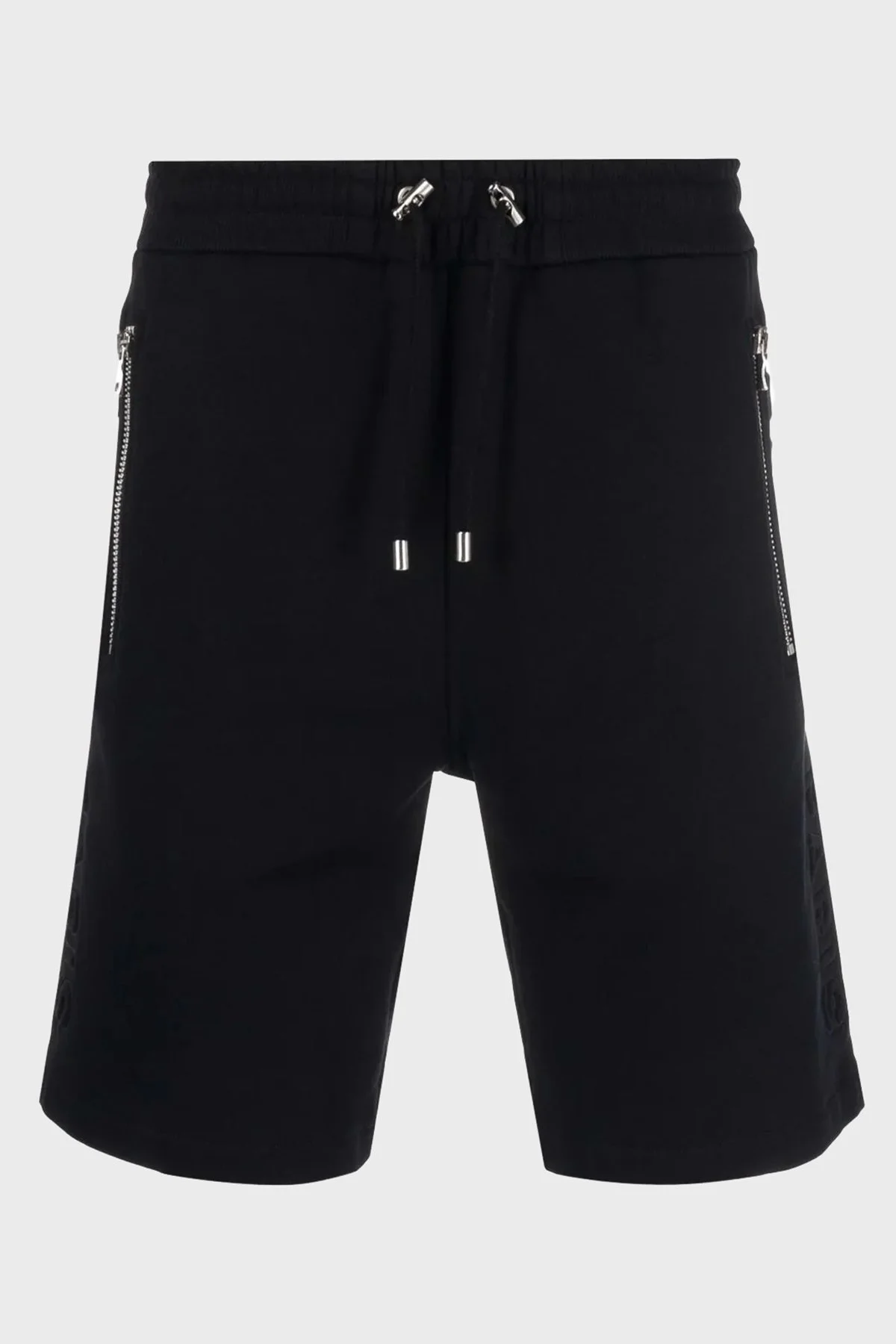 Balmain Pamuklu Loose Fit Cepli Bermuda Erkek Şort XH1OA000BB34 0PA SİYAH - 4