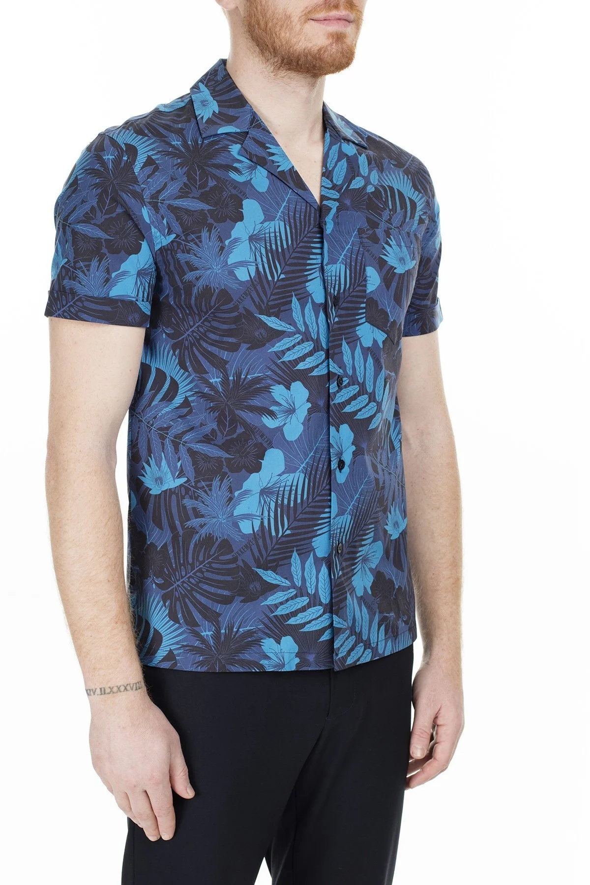 Bikkembergs Erkek Gömlek CC04300S32740045 LACİVERT - 4