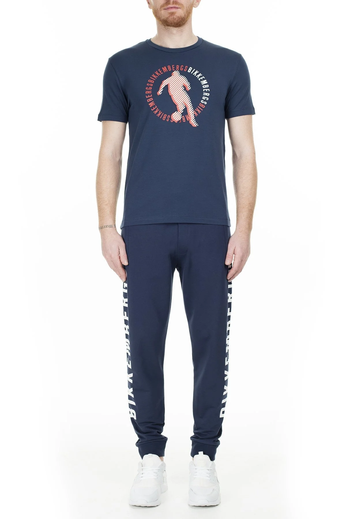 Bikkembergs Erkek T Shirt C7001E2E1823Y91 LACİVERT - 5