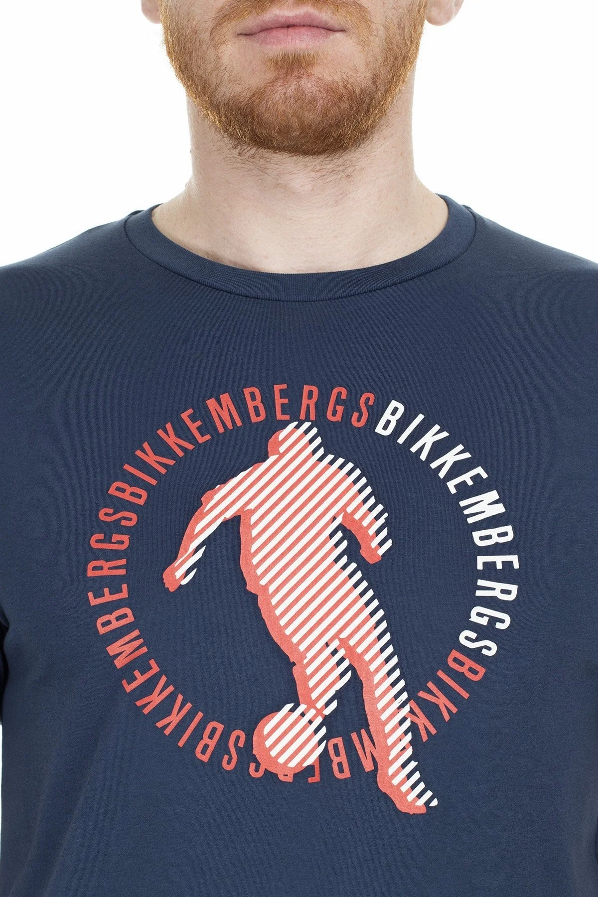 Bikkembergs Erkek T Shirt C7001E2E1823Y91 LACİVERT - 6