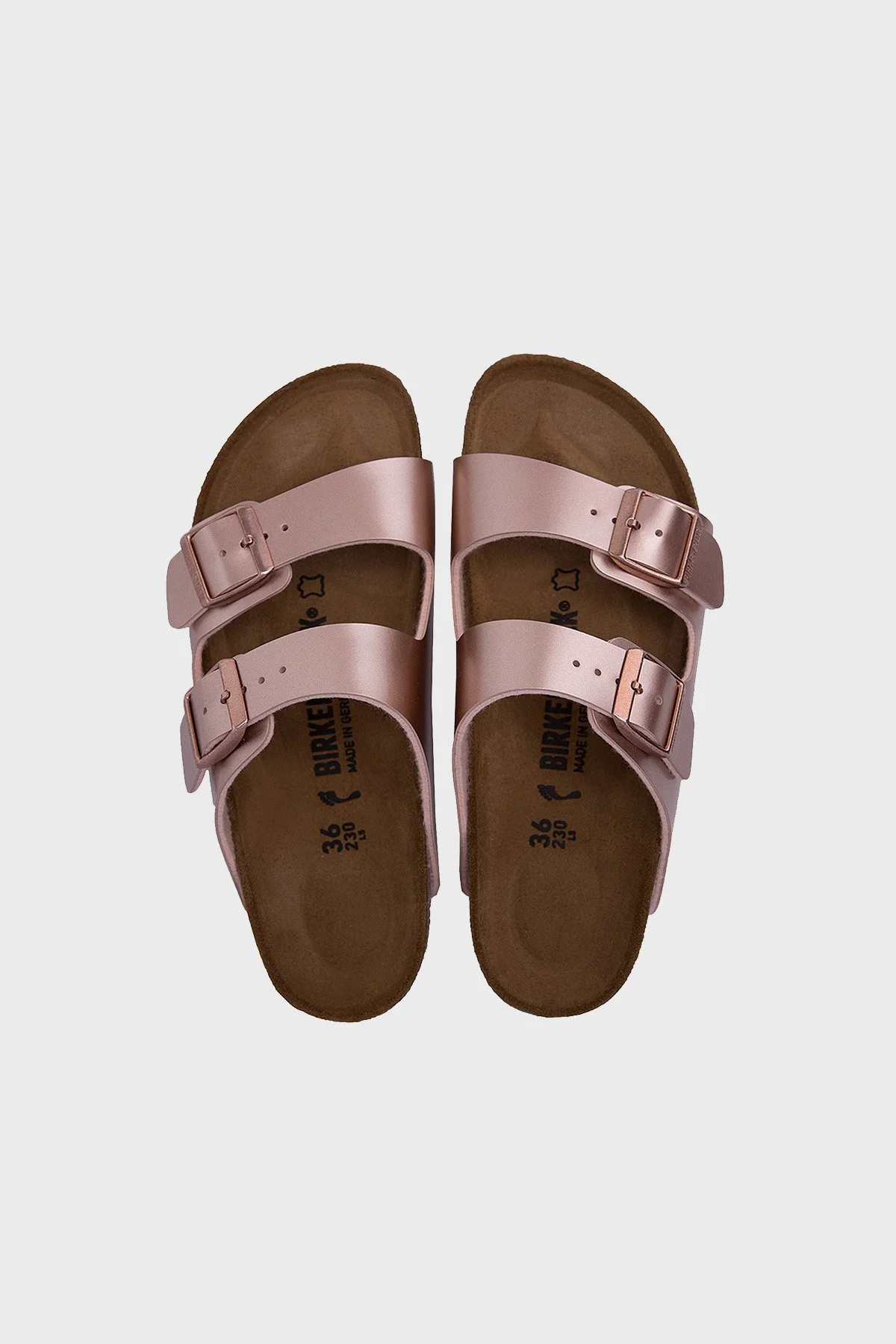 Birkenstock Arizona Bf Çift Bantlı Kadın Terlik 1012478 BAKIR - 4