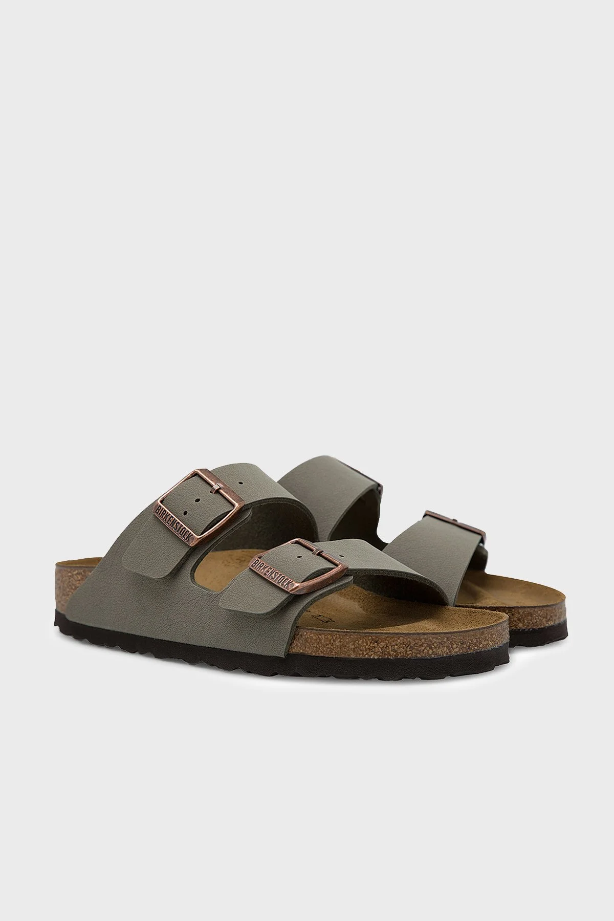 Birkenstock Arizona Bf Nu Çift Bantlı Nubuk Erkek Terlik 151213 TAŞ - 3