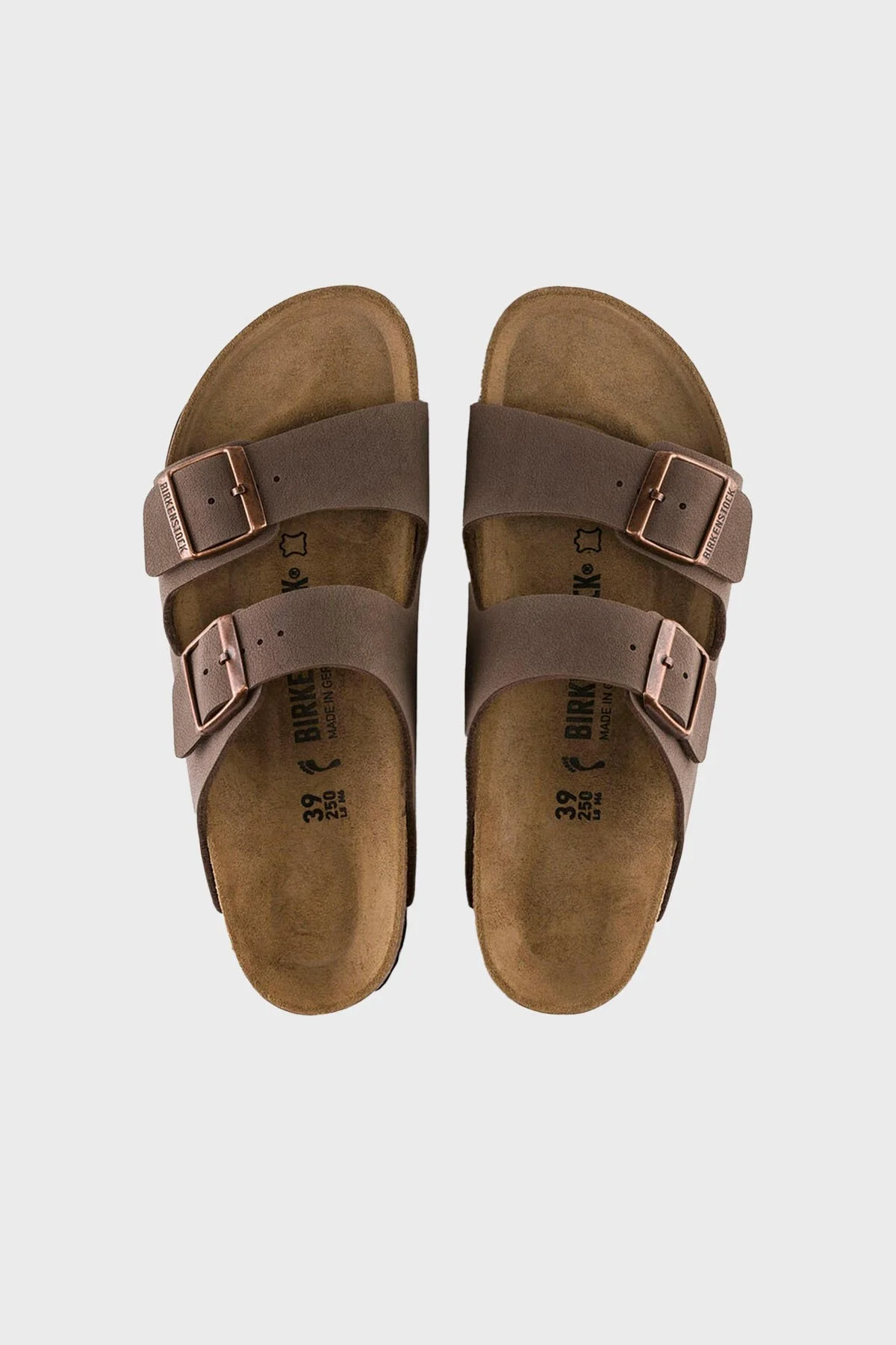 Birkenstock Arizona Bf Nu Çift Bantlı Nubuk Unisex Terlik 151183 KAHVE - 4