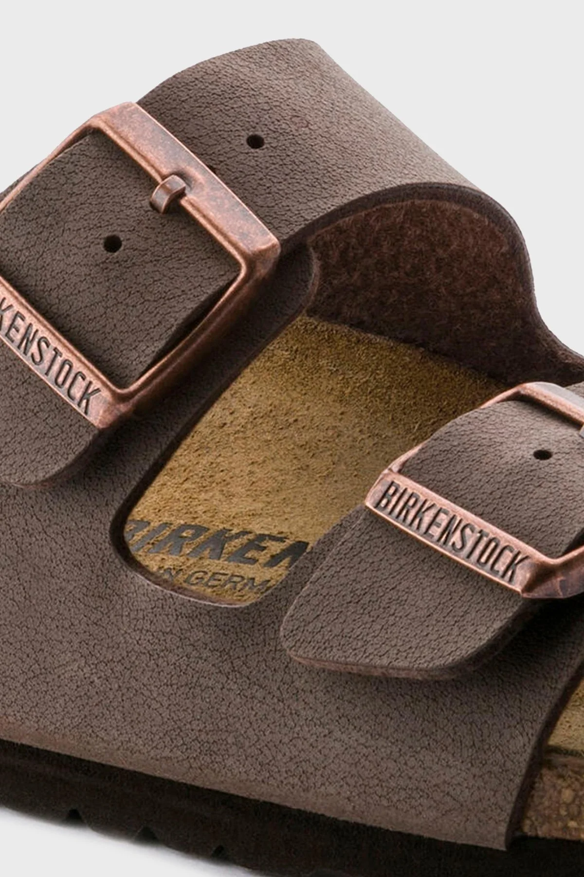 Birkenstock Arizona Bf Nu Çift Bantlı Nubuk Unisex Terlik 151183 KAHVE - 5