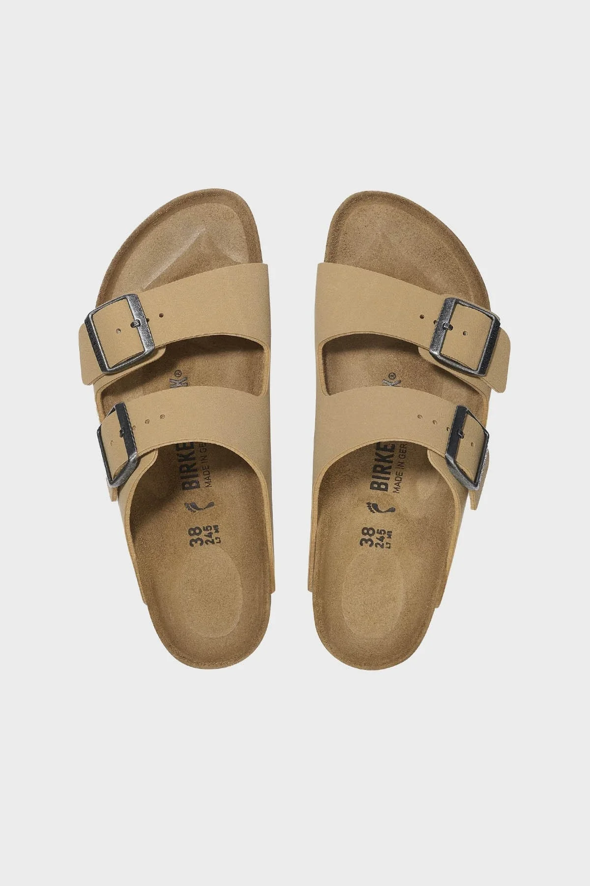 Birkenstock Arizona Bf Nu Çift Bantlı Süet Unisex Terlik 1029151 KOYU KREM - 12