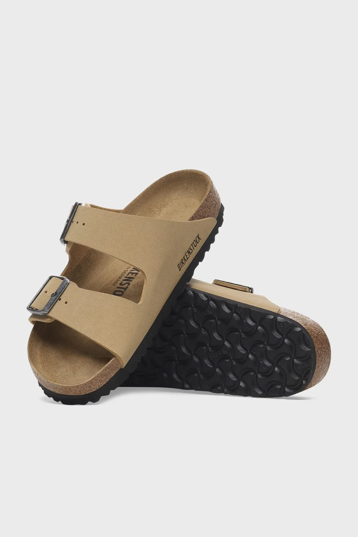 Birkenstock Arizona Bf Nu Çift Bantlı Süet Unisex Terlik 1029151 KOYU KREM - 4