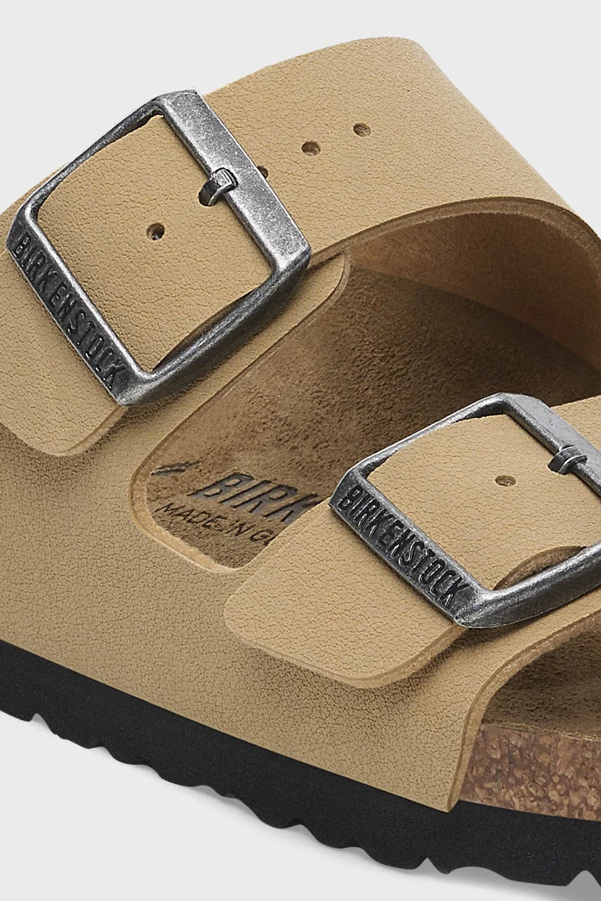 Birkenstock Arizona Bf Nu Çift Bantlı Süet Unisex Terlik 1029151 KOYU KREM - 7