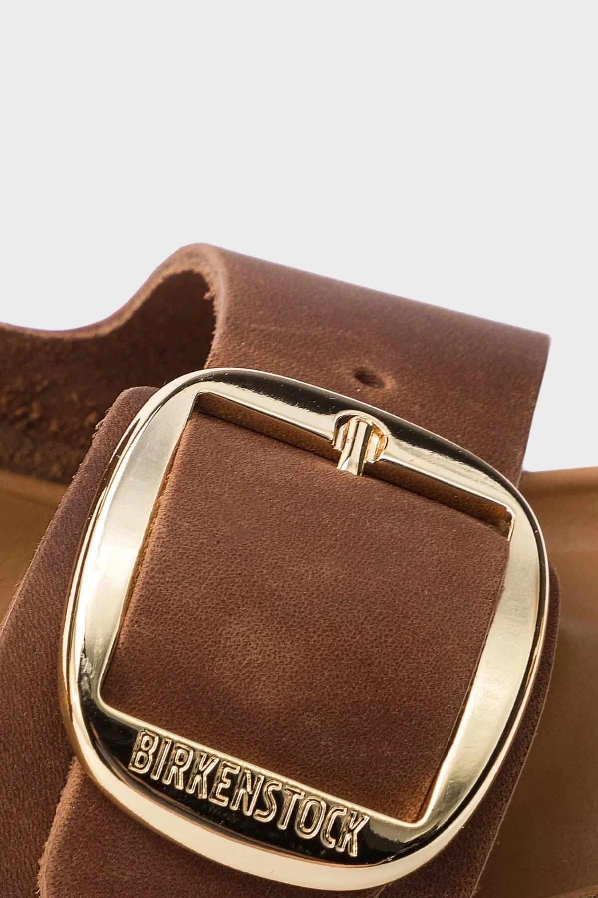 Birkenstock Arizona Big Buckle Leoi % 100 Deri Çift Bantlı Bayan Terlik 1011073 KONYAK - 6