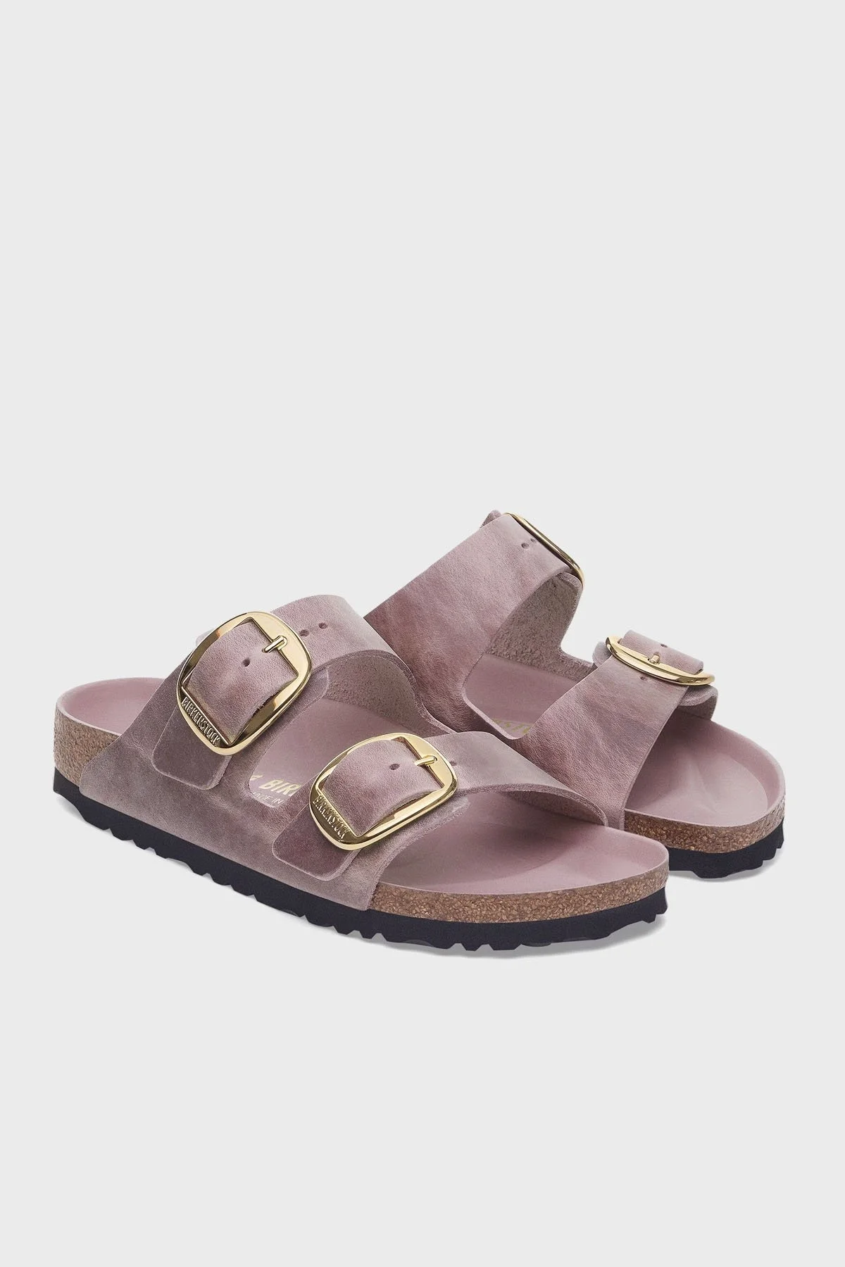 Birkenstock Arizona Big Buckle Leoli Hakiki Deri Ayarlanabilir Tokalı Bayan Terlik 1029267 LAVANTA - 11