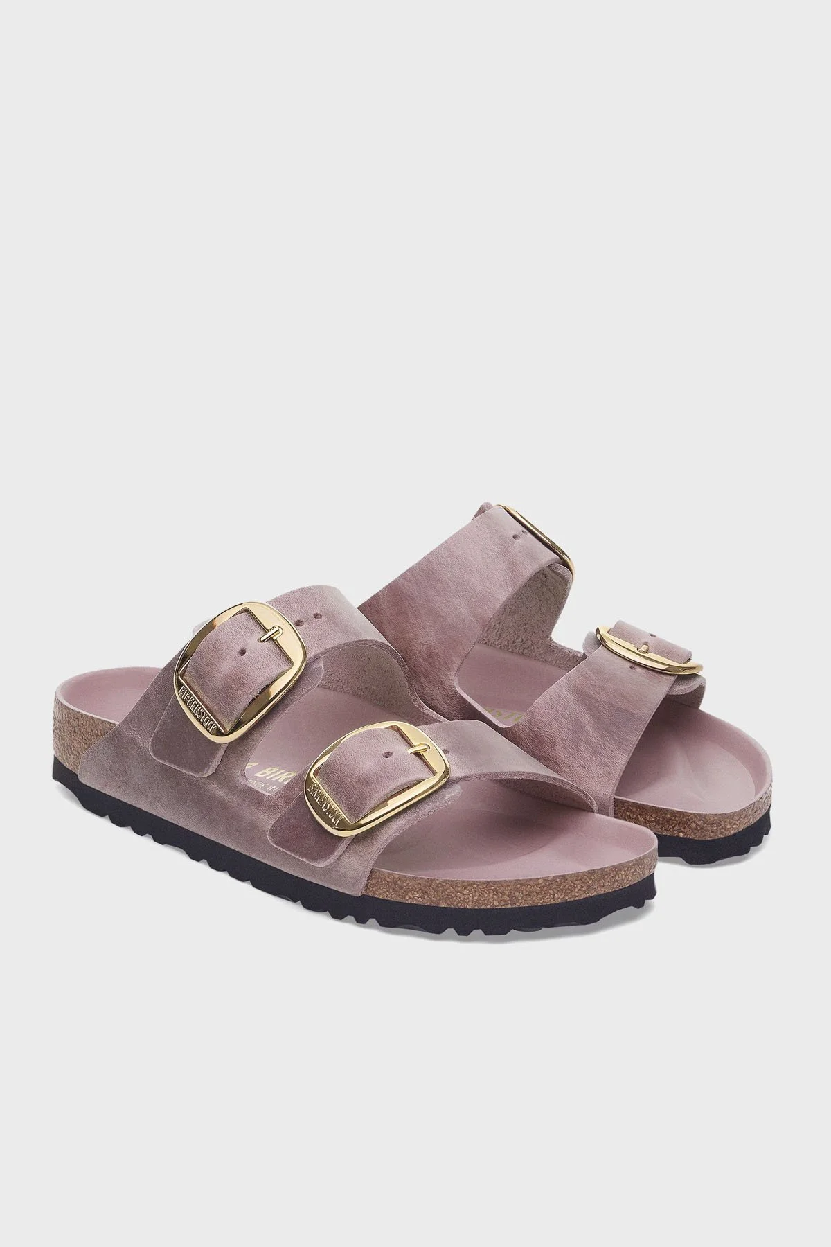 Birkenstock Arizona Big Buckle Leoli Hakiki Deri Ayarlanabilir Tokalı Kadın Terlik 1029267 LAVANTA - 5