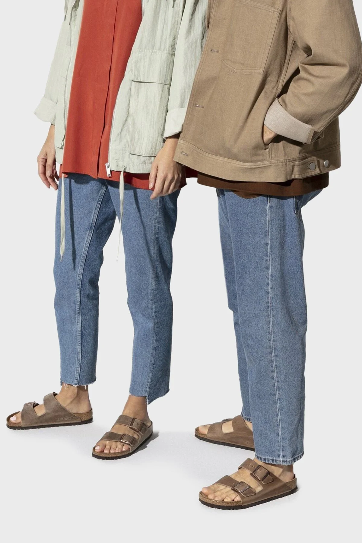 Birkenstock Arizona Sfb Leoi Çift Bantlı Unisex Terlik 552813 AÇIK KAHVE - 12