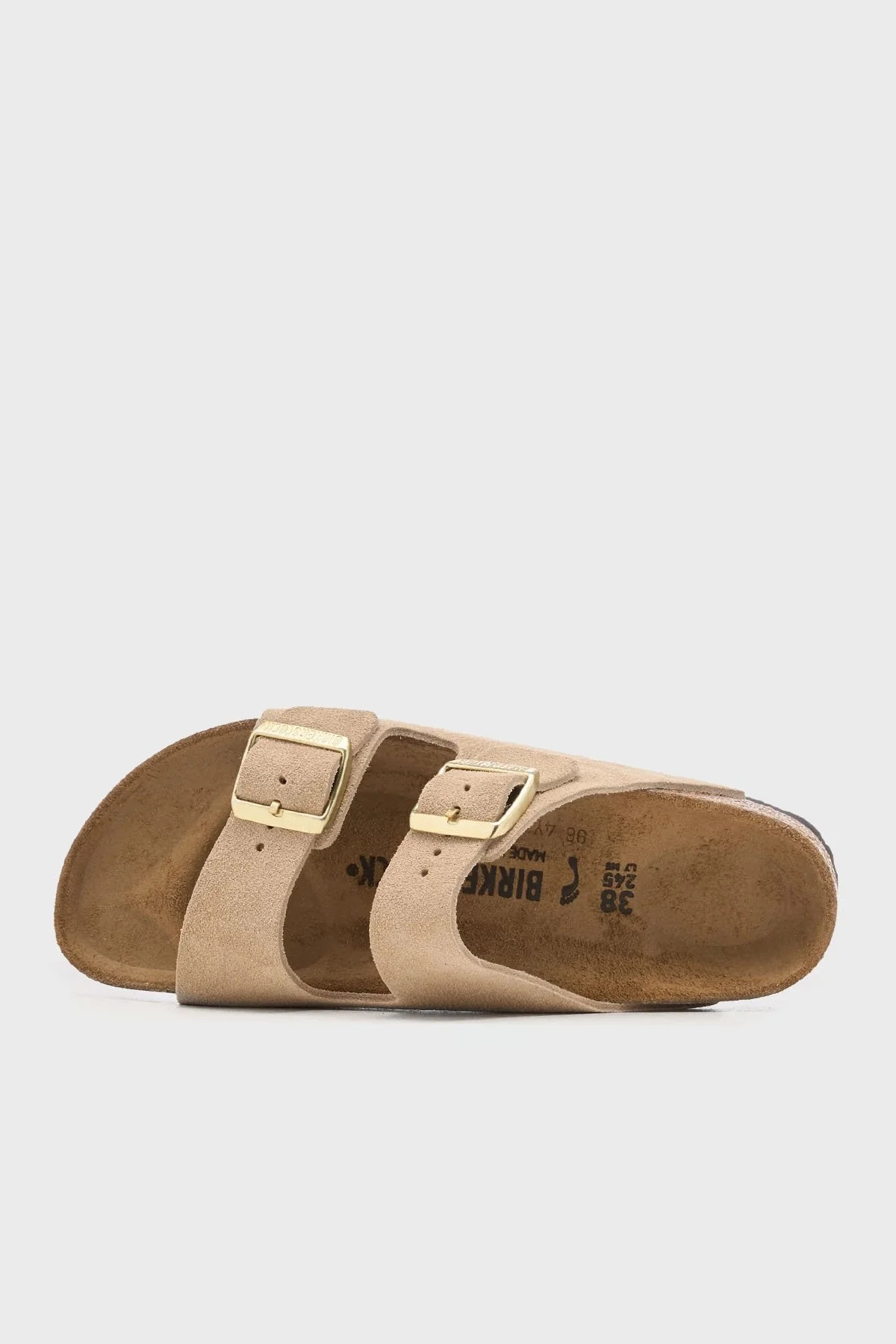 Birkenstock Arizona Vl Çift Bantlı Süet Bayan Terlik 1029260 BEJ - 5