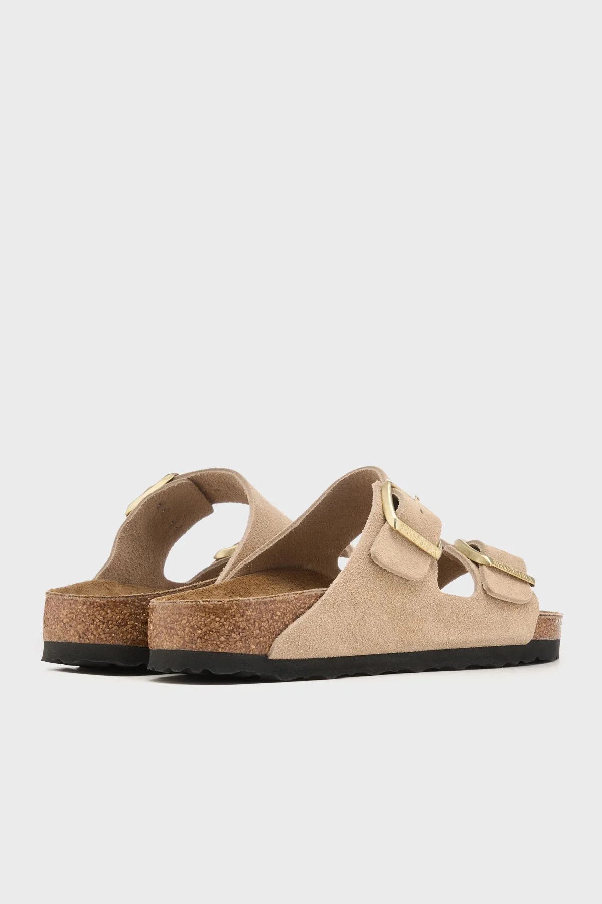 Birkenstock Arizona Vl Çift Bantlı Süet Kadın Terlik 1029260 BEJ - 4