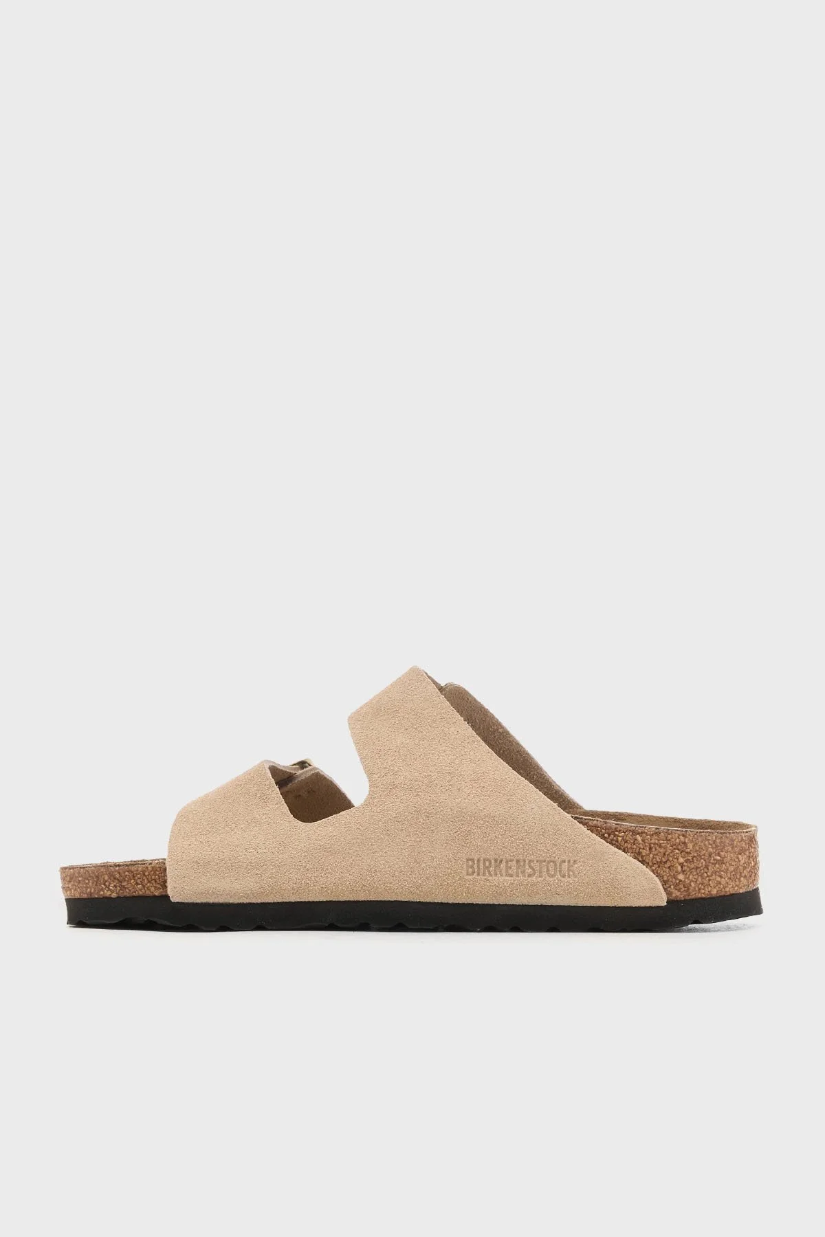Birkenstock Arizona Vl Çift Bantlı Süet Kadın Terlik 1029260 BEJ - 2