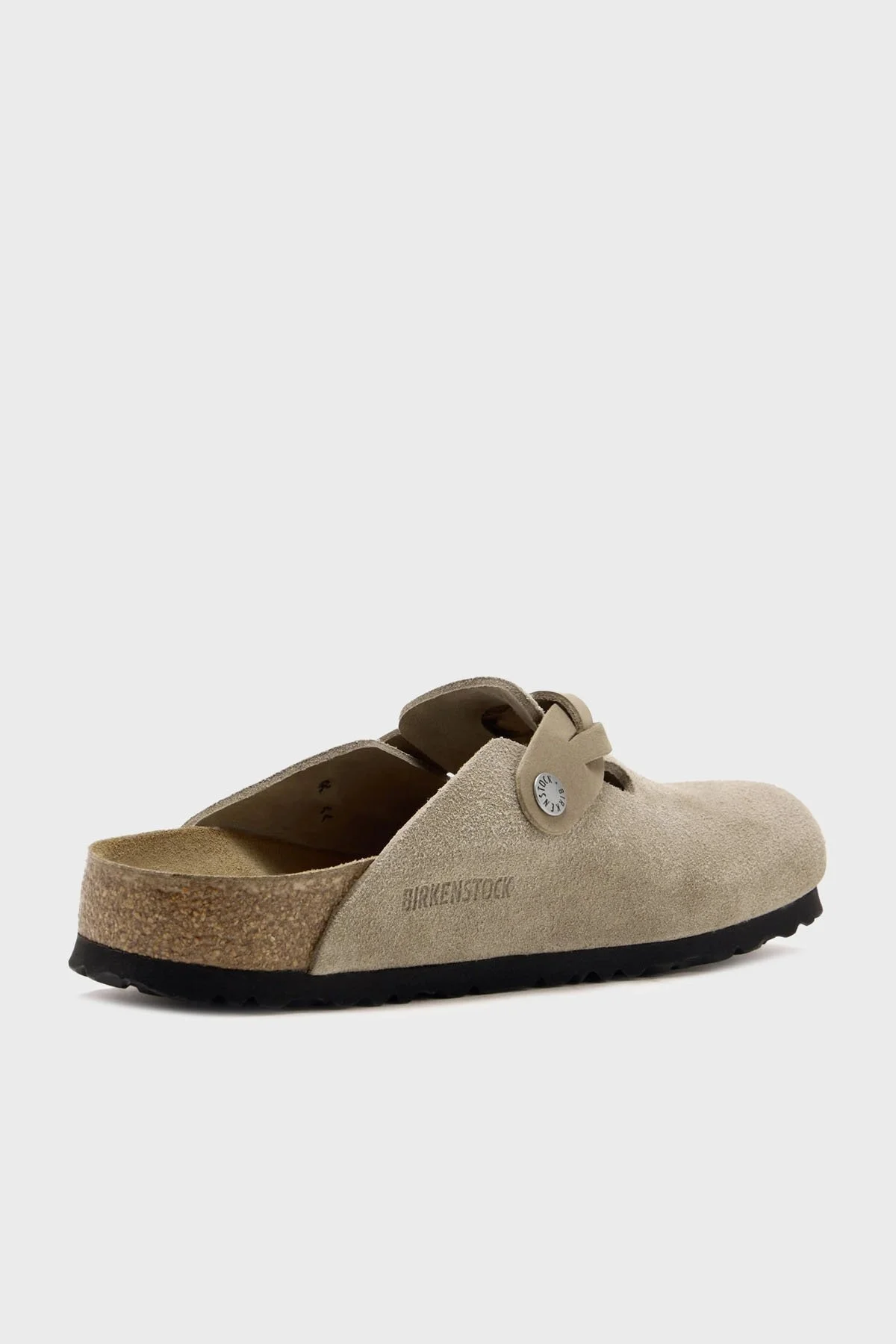 Birkenstock Boston Braided Kemer Detaylı Süet Bayan Terlik 1026694 AÇIK YEŞİL - 4